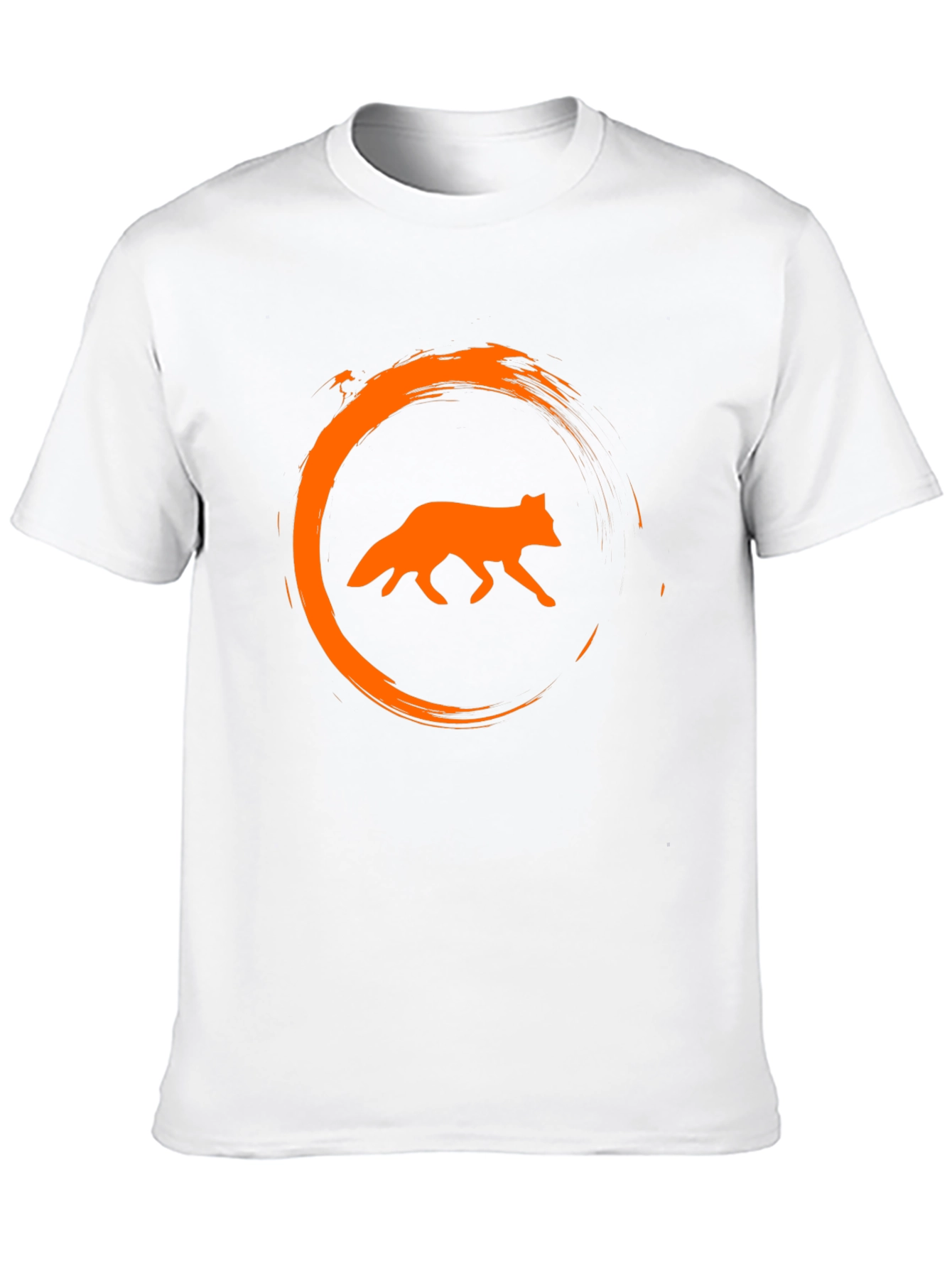 Black Fox Circle Graphic Black T-Shirt view 10