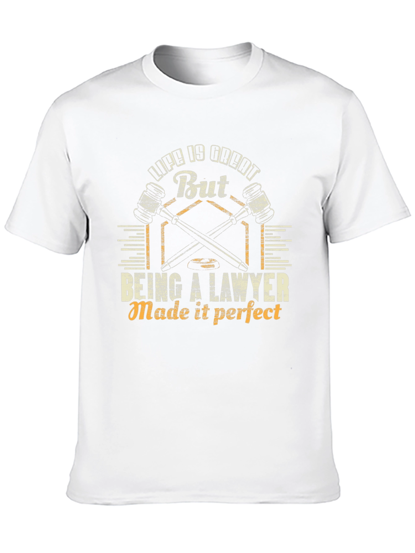 Black Lawyer Life T-Shirt - "Life is Great, But Being a Lawyer Made it Perfect" view 10