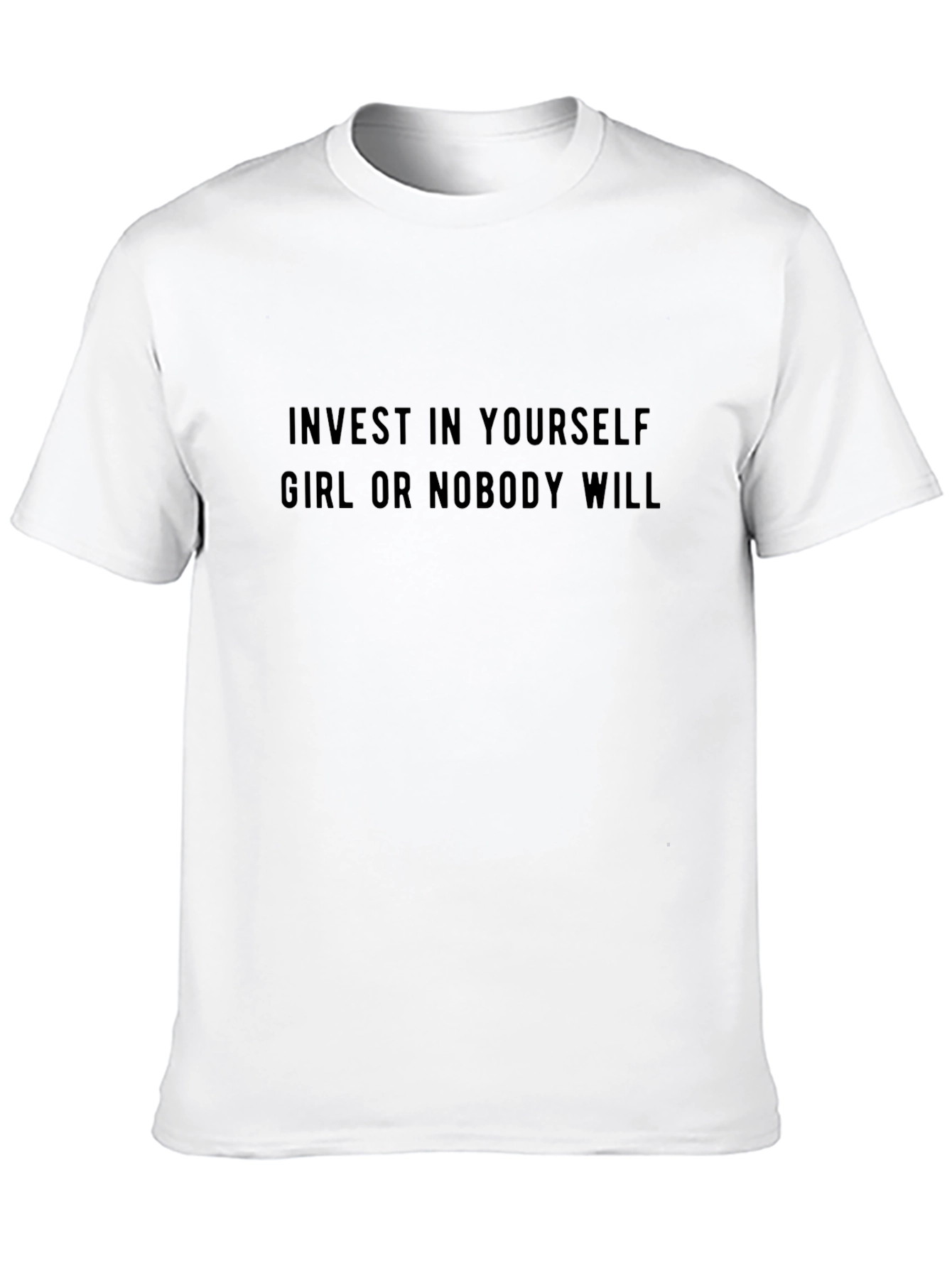 Black Invest in Yourself T-Shirt view 10