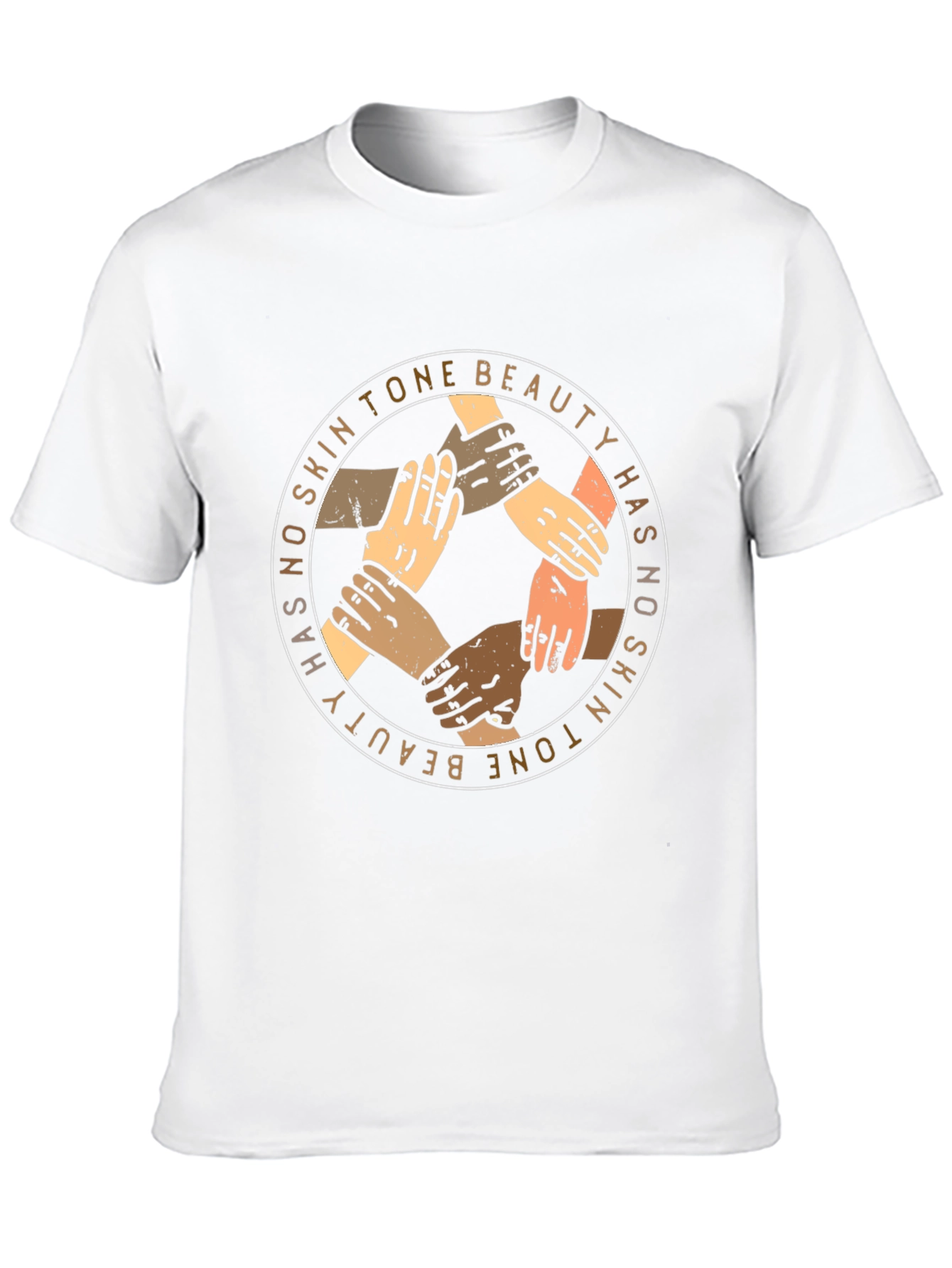 Black Unity T-Shirt: Beauty Has No Skin Tone - Unisex view 10
