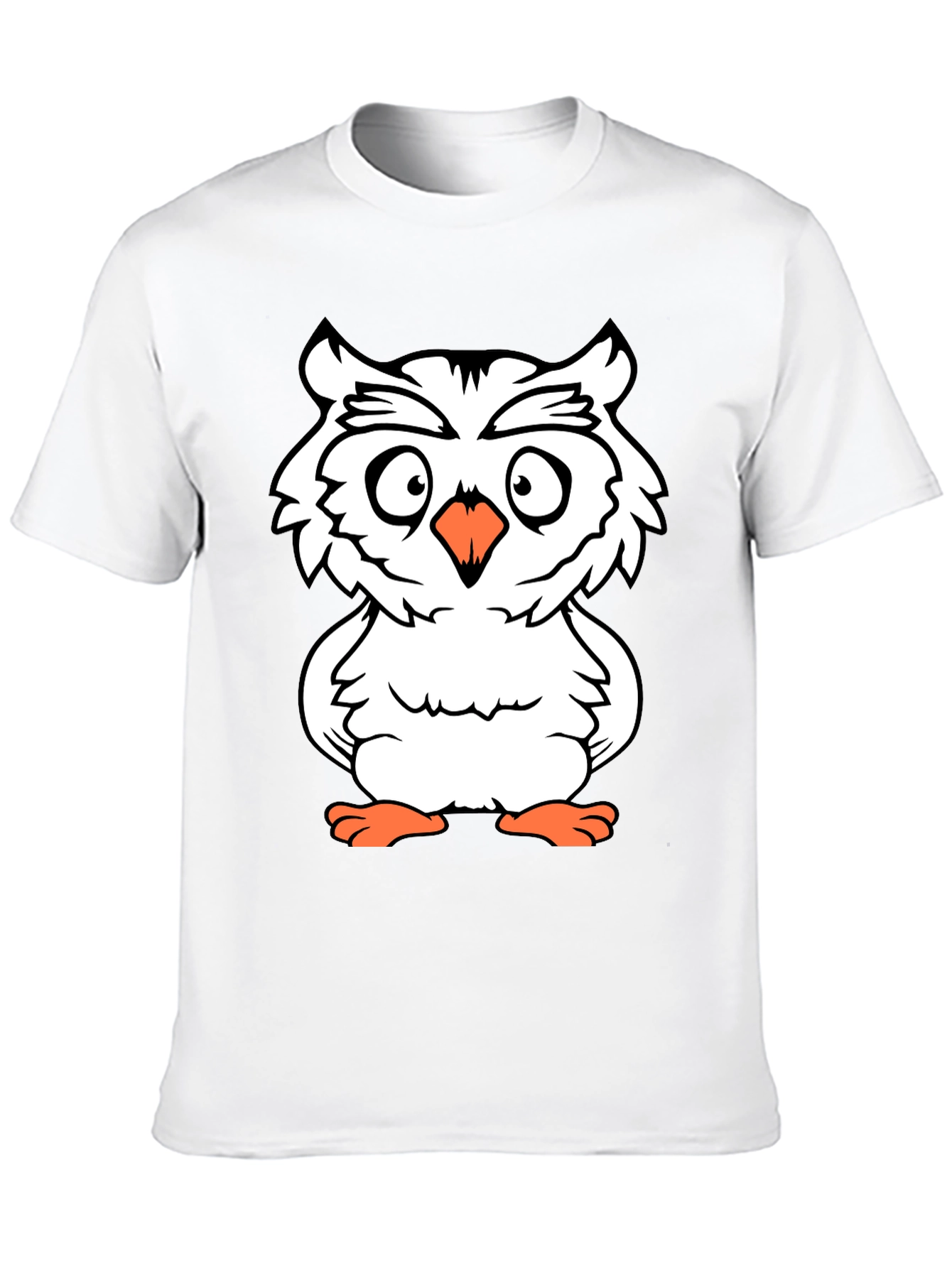Black Owl Graphic Tee - Black Cotton T-Shirt view 10