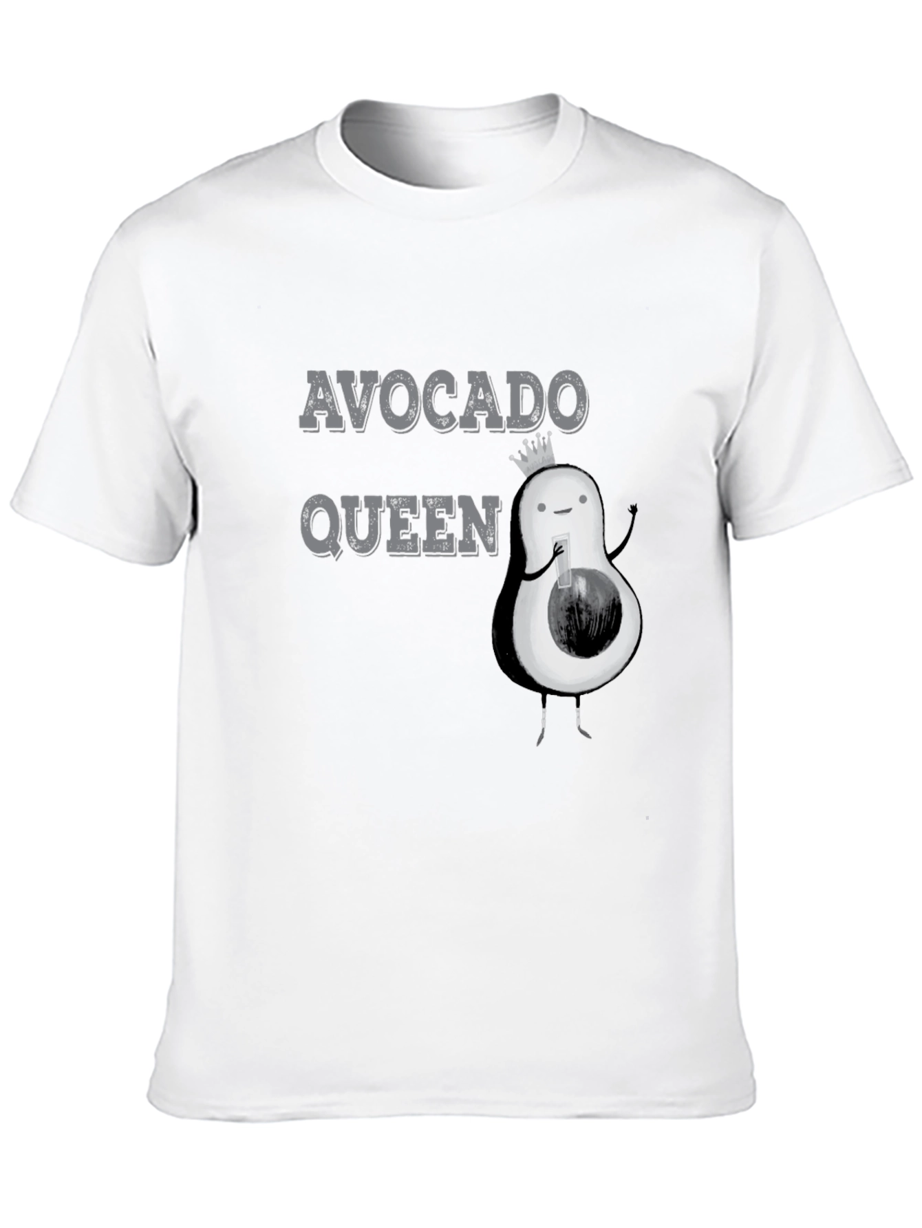 Black Avocado Queen Black Graphic T-Shirt view 10