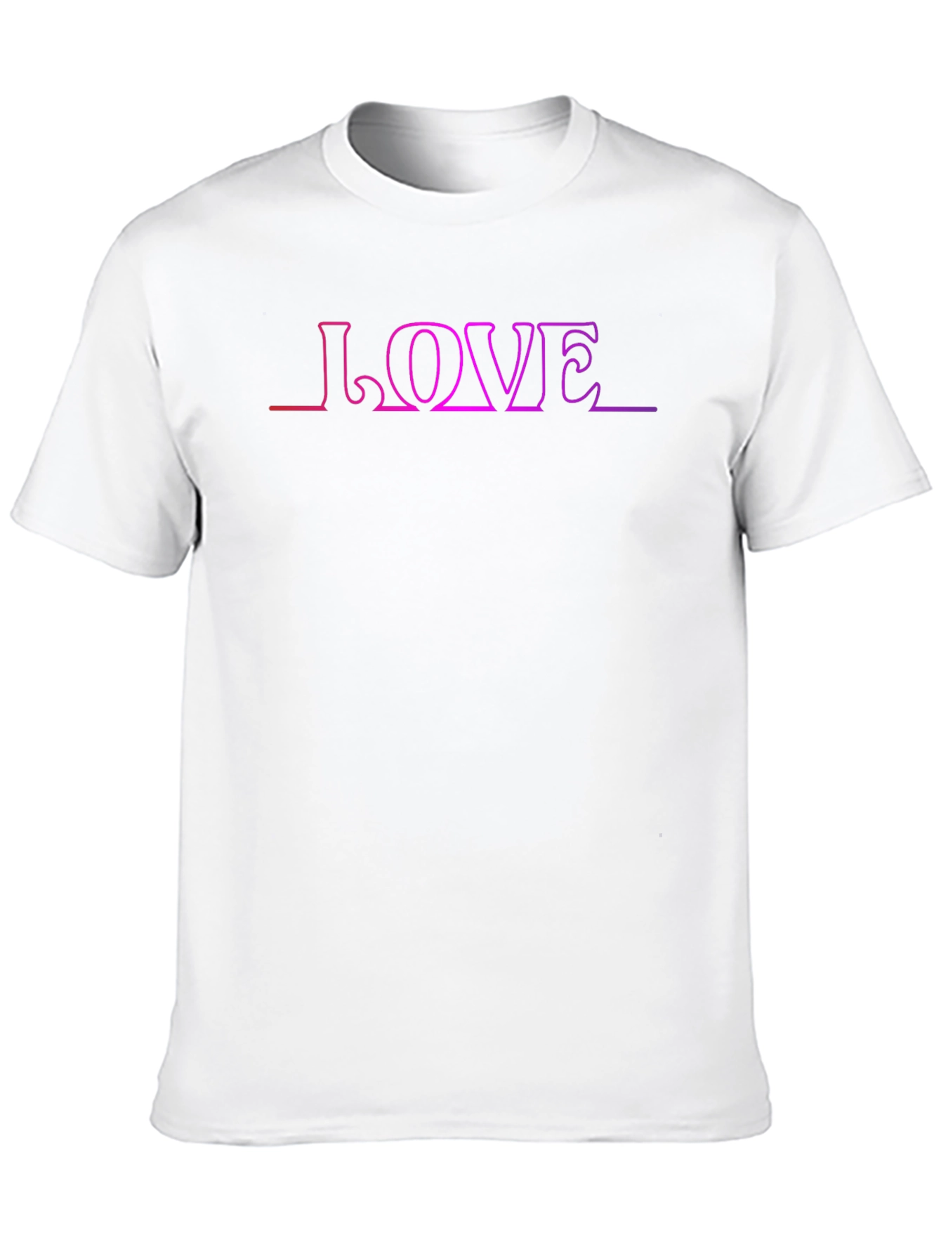 Black Love Gradient Graphic Tee - Stylish Black T-Shirt view 10