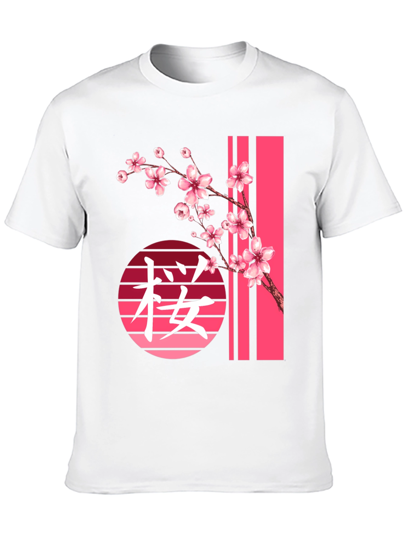 Black Sakura Blossom Graphic Tee view 10