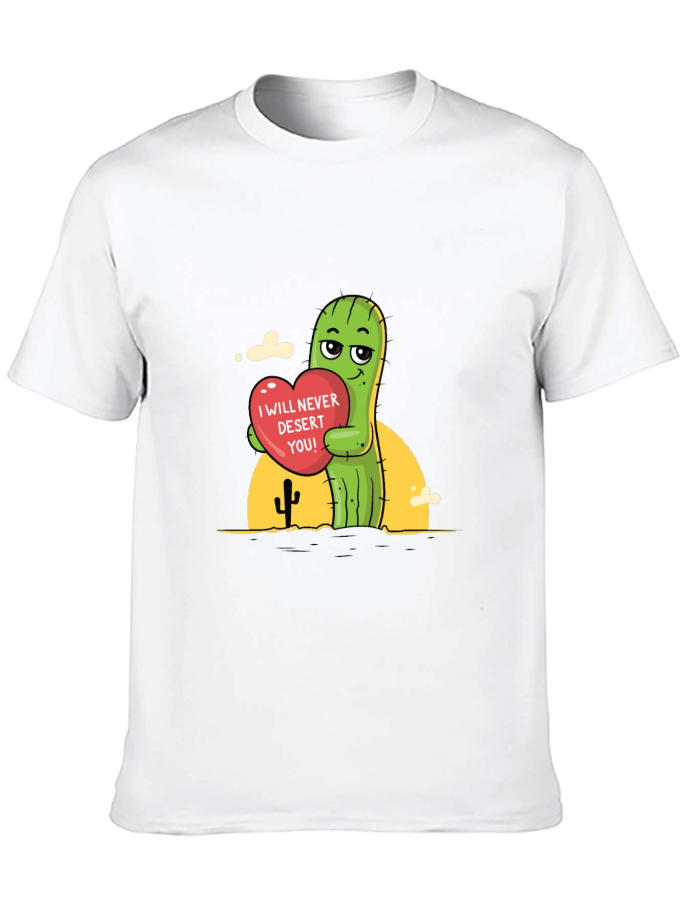 Black Cactus Love T-Shirt - 'I Will Never Desert You!' view 10