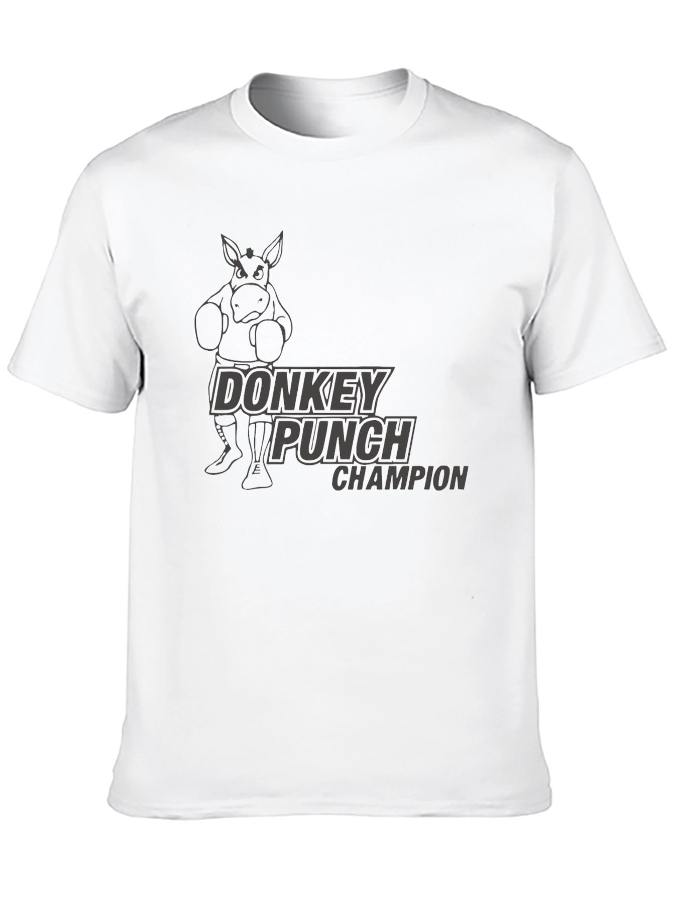 Black Donkey Punch Champion Black T-Shirt view 10