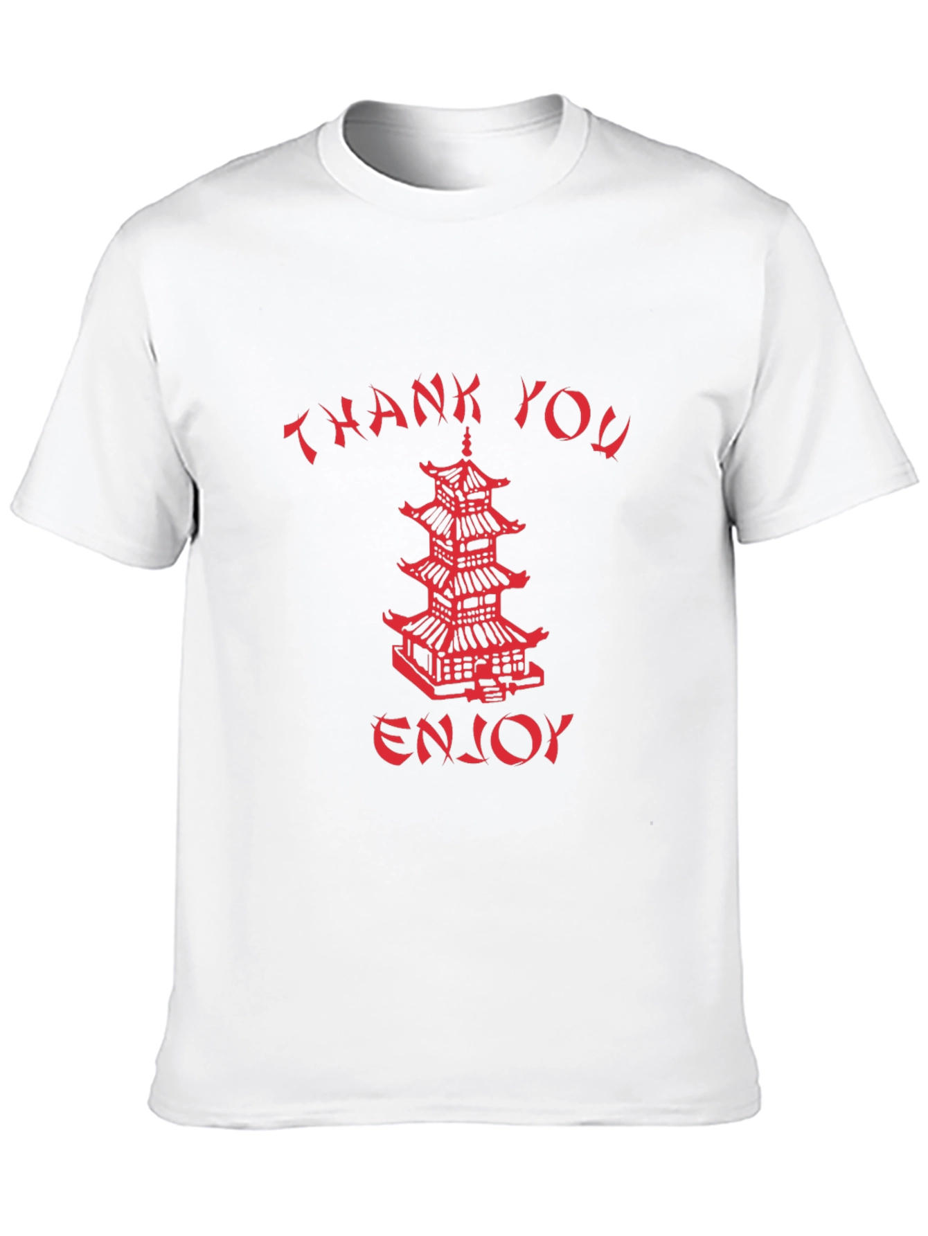 Black Thank You Enjoy Graphic Tee view 10