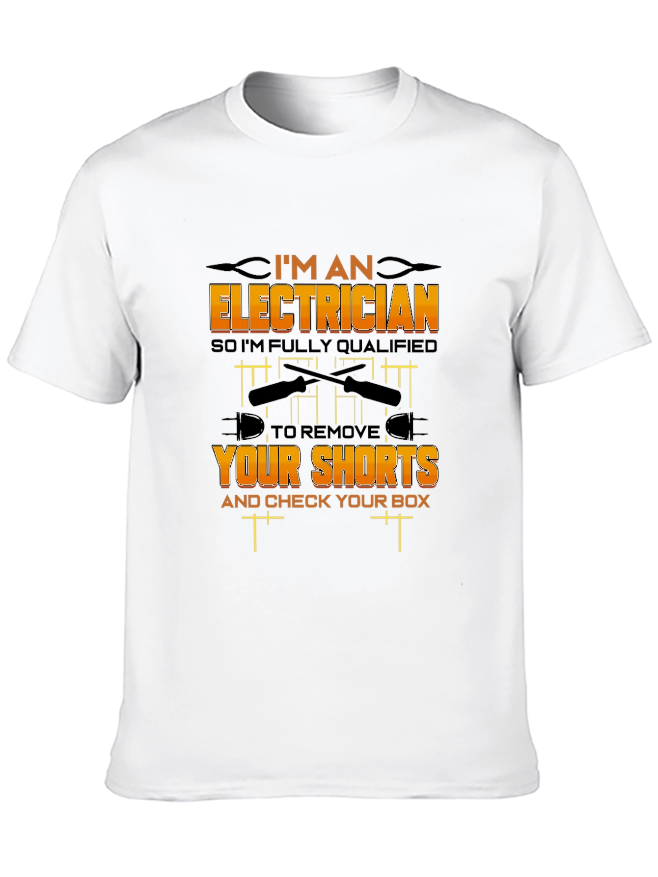 Black Electrician Humor Graphic T-Shirt view 10