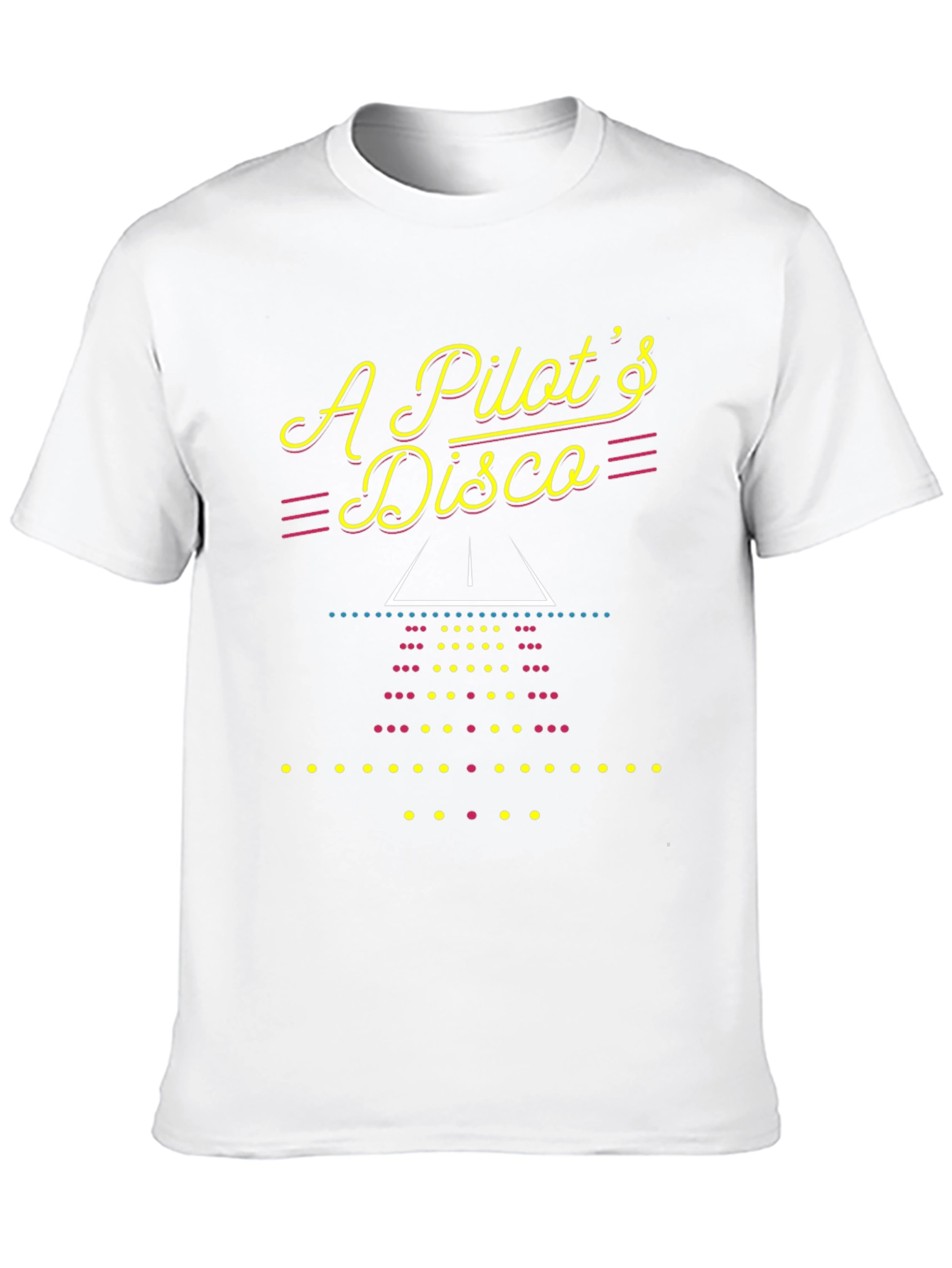 Black Pilot's Disco Graphic Tee - Aviation Inspired T-Shirt view 10