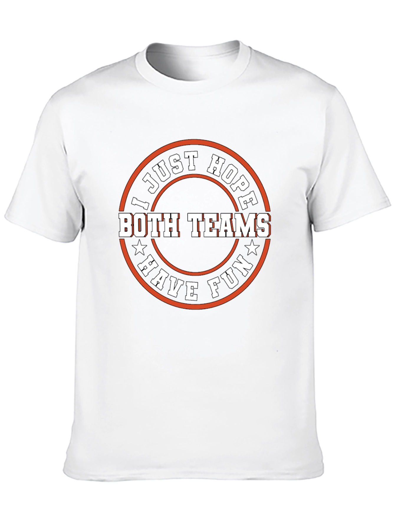 Black Funny Sports Fan T-Shirt - Both Teams Have Fun view 10