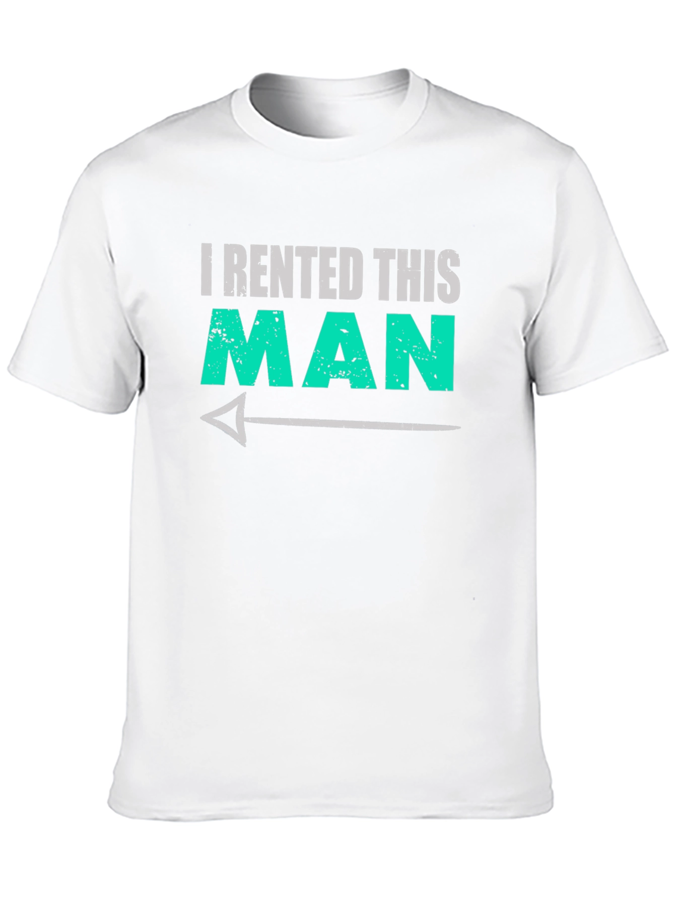 Black I Rented This Man Funny Graphic Tee view 10