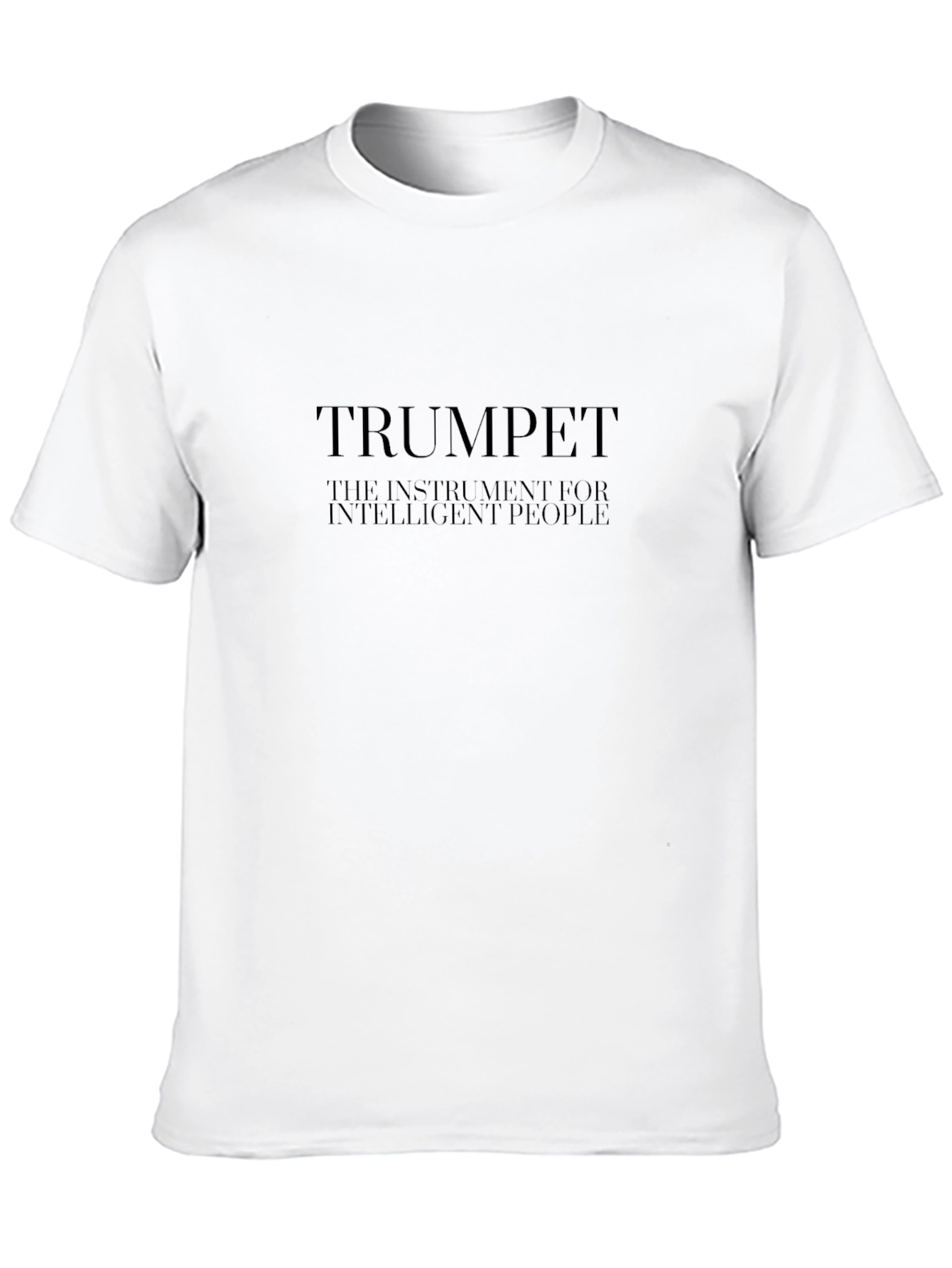 Black Trumpet Instrument for Intelligent People T-Shirt view 10