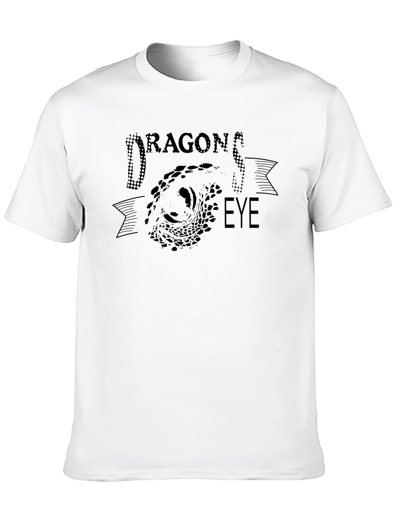 Dragon Eye Graphic Tee - Black Cotton T-Shirt - 10