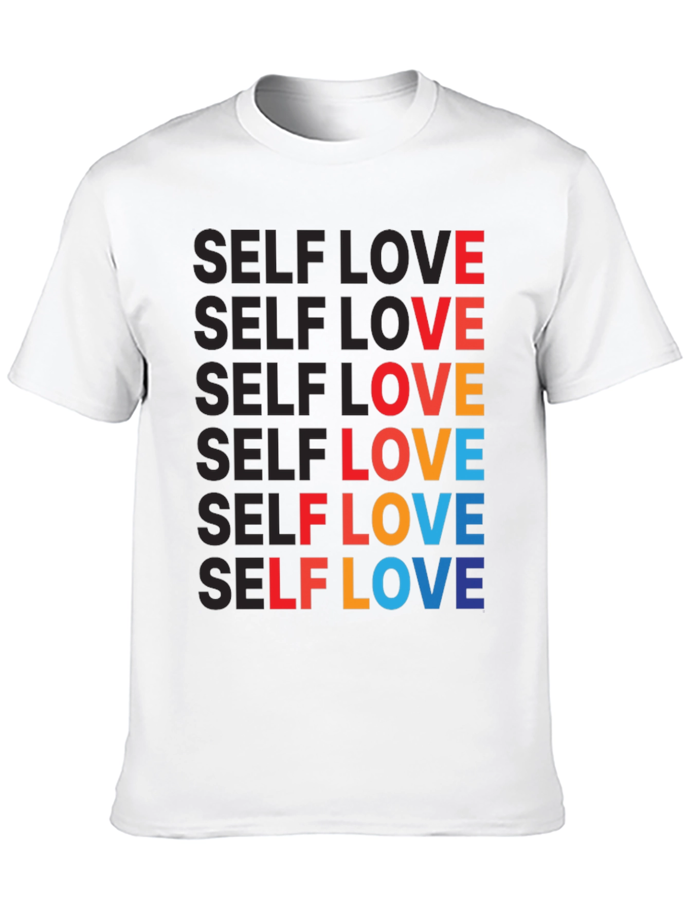 Black Self Love Graphic Tee - Bold & Colorful view 10