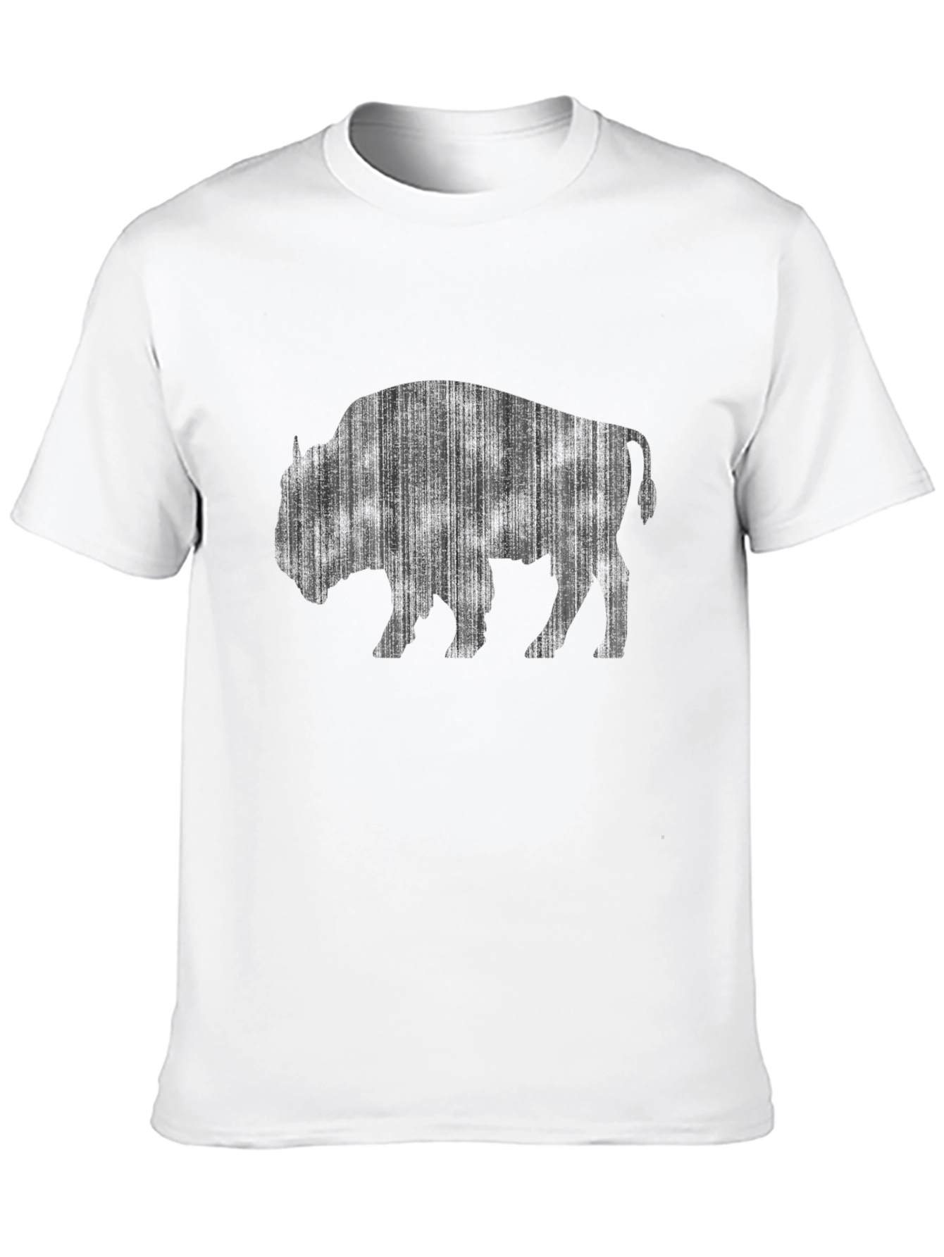 Black Bison Graphic Tee - Black Cotton T-Shirt view 10