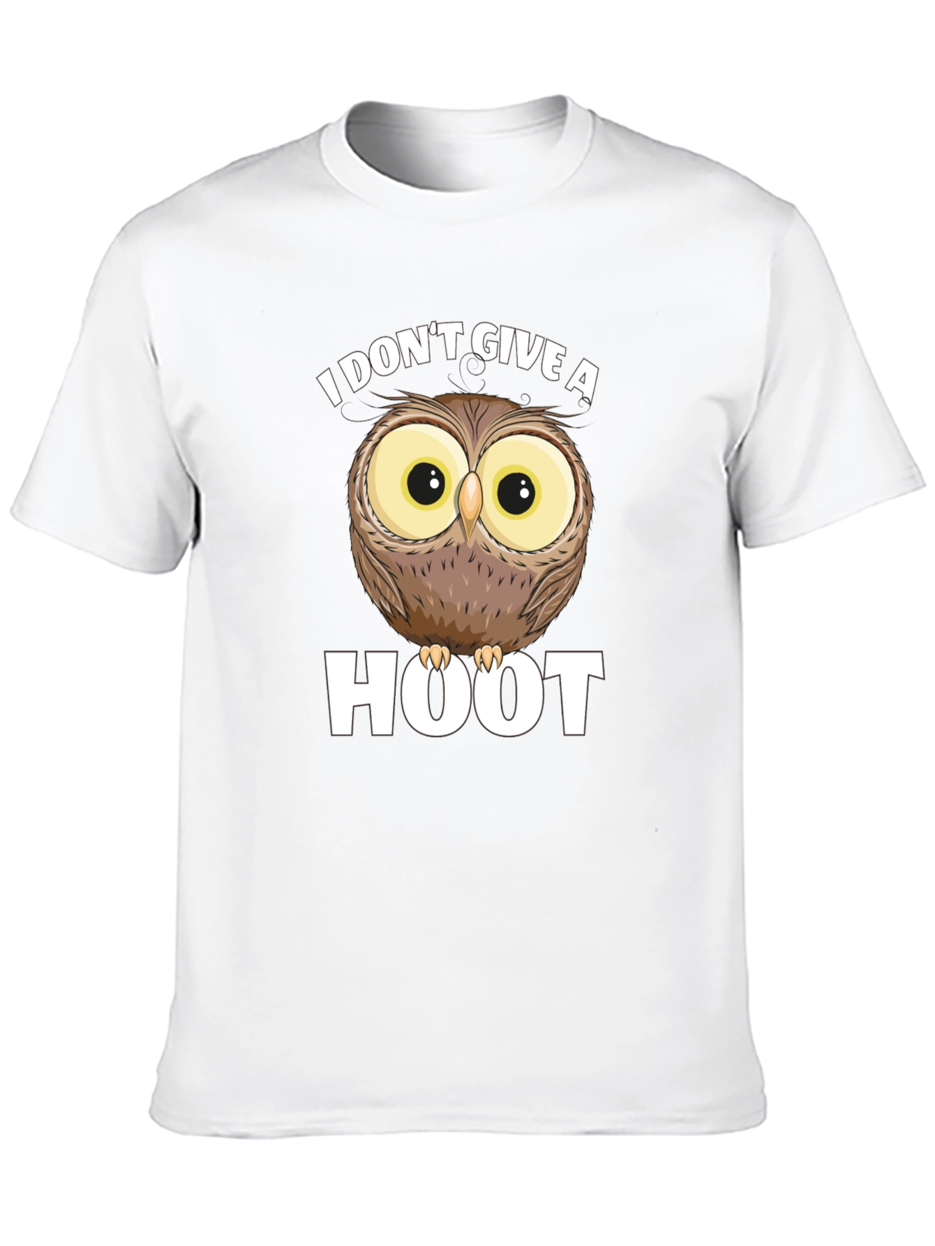 Black I Don't Give A Hoot Owl Graphic T-Shirt view 10