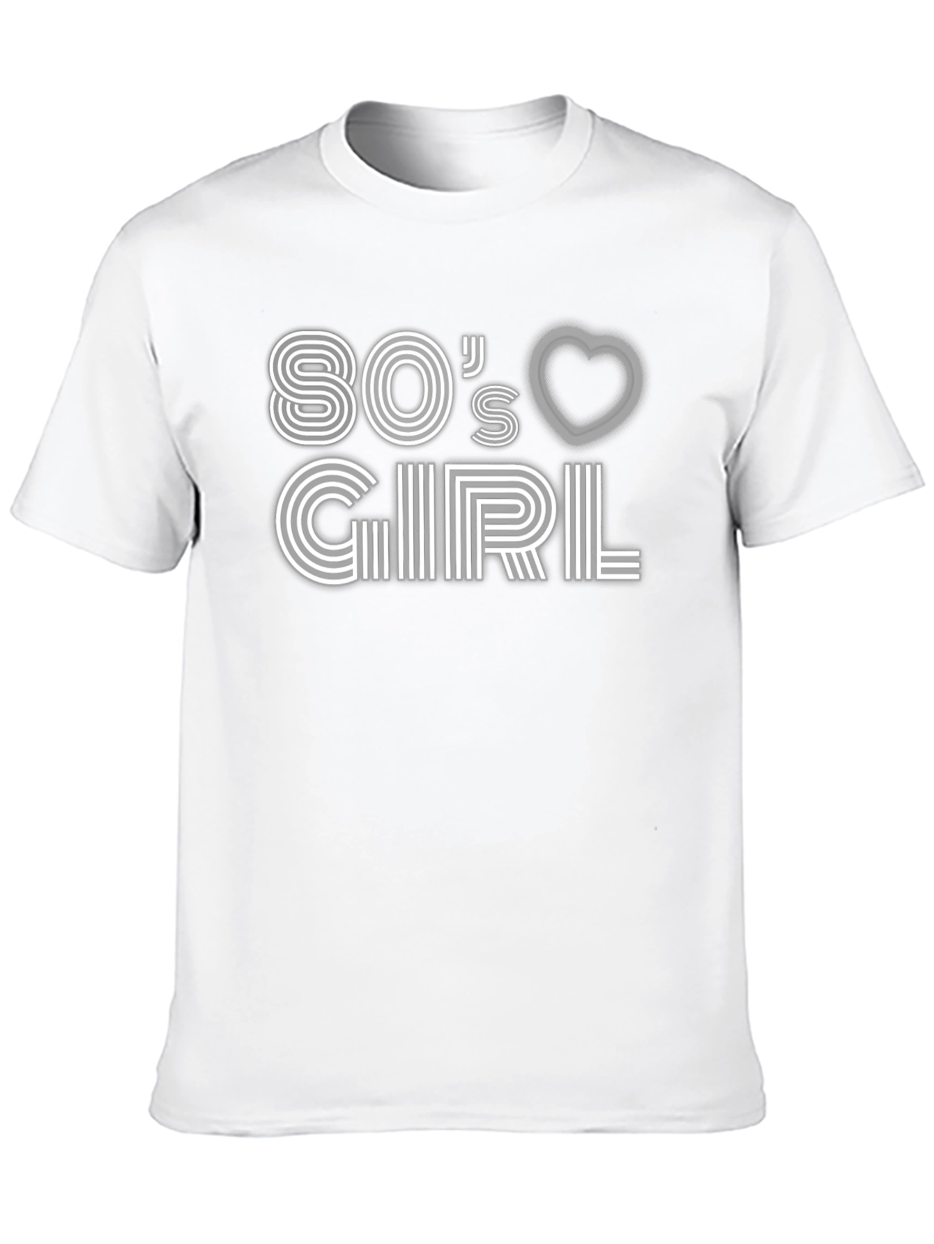 Black 80's Girl Graphic Tee - Retro Style view 10