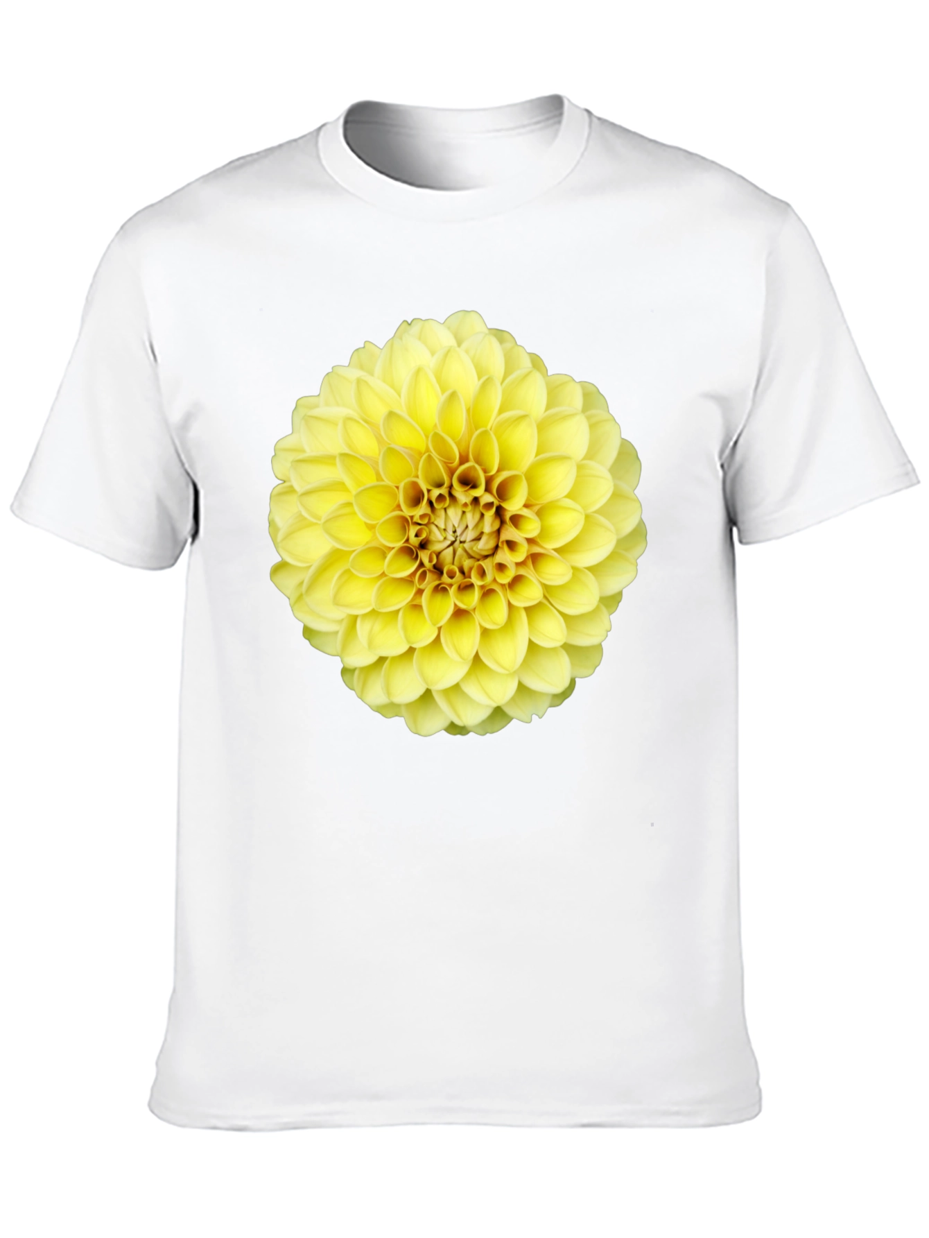 Black Floral Dahlia Graphic Tee - Sunny Yellow Bloom view 10