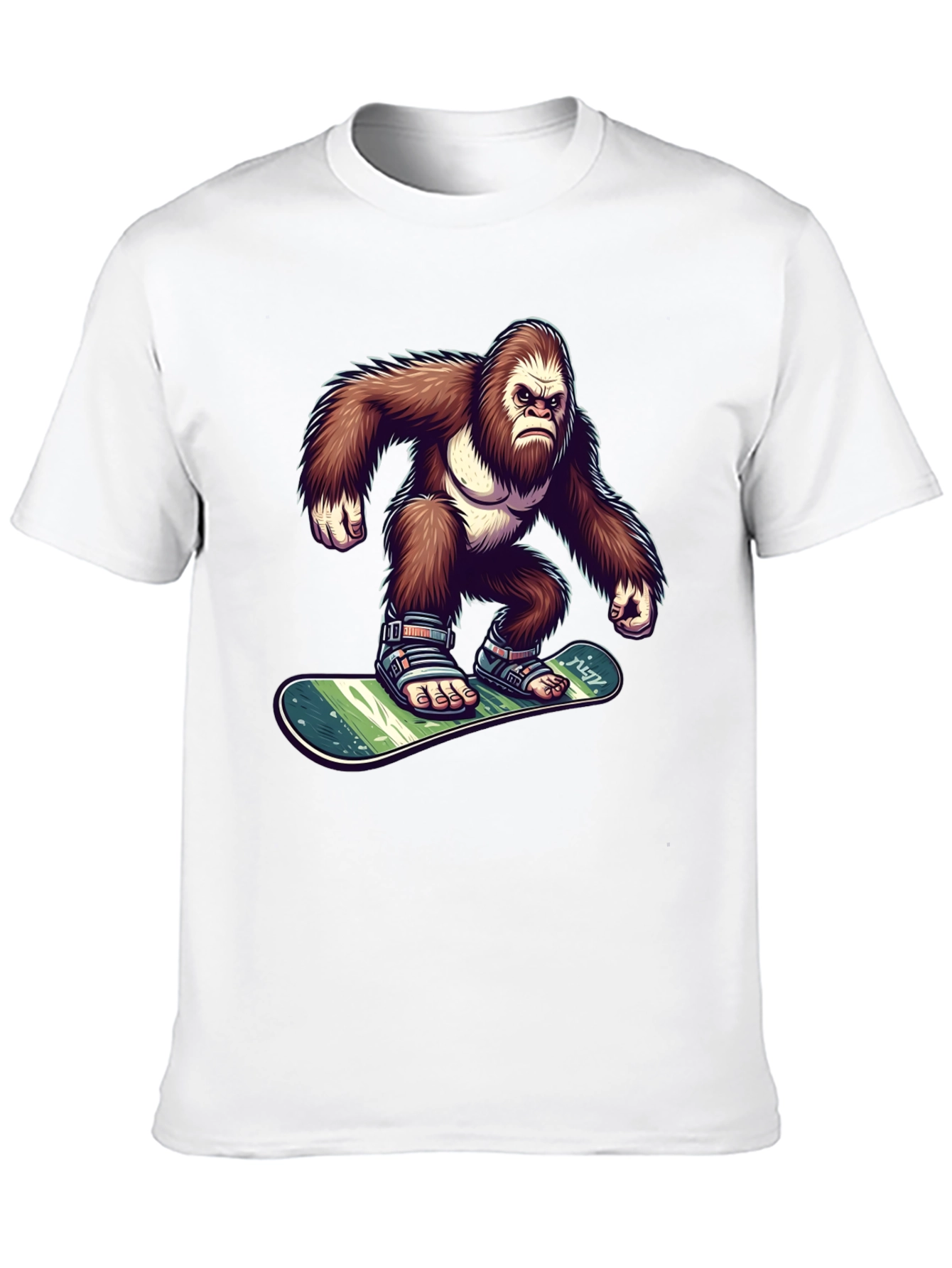 Black Gorilla Snowboarder Graphic Tee view 10