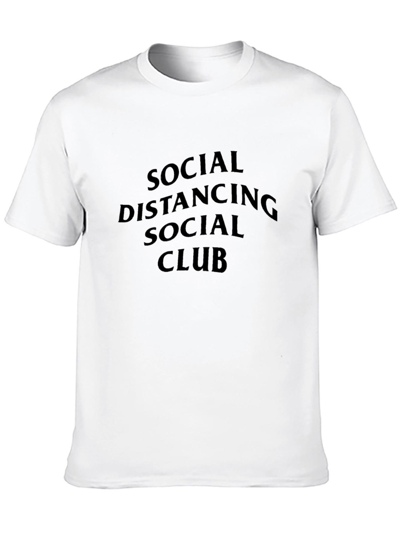 Black Social Distancing Social Club Graphic Tee - Black view 10