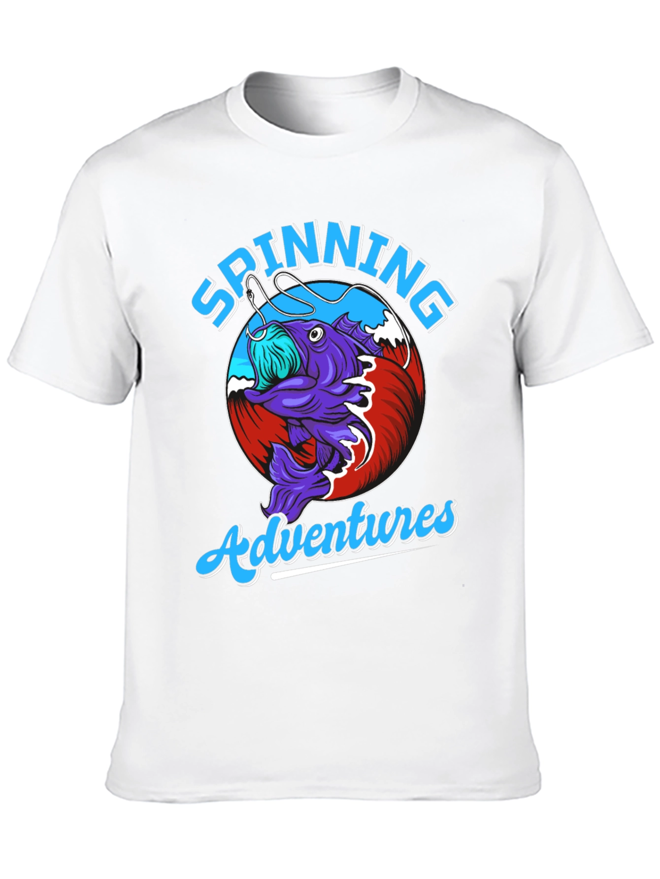 Spinning Adventures Fishing T-Shirt - Unique Design - 10