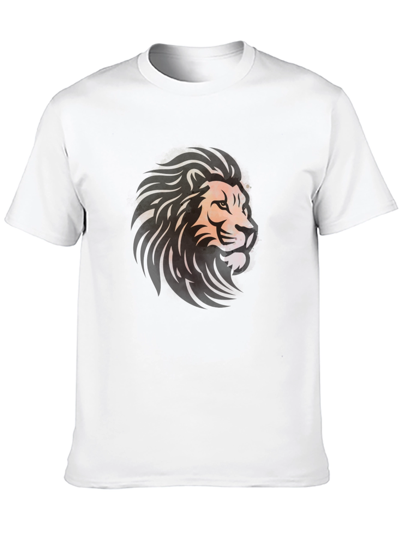 Black Lion Graphic Black T-Shirt - Bold Artistic Design view 10