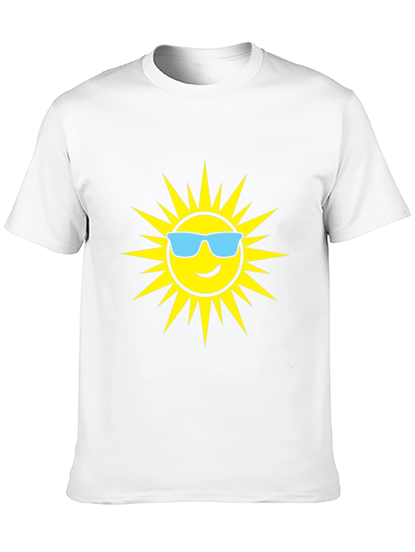 Black Cool Sun Graphic T-Shirt - Black Cotton Tee view 10