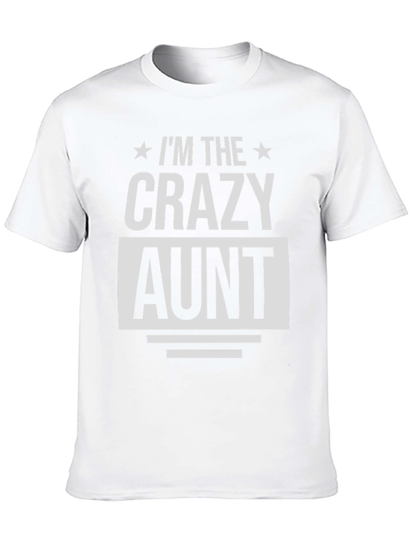 Black I'm The Crazy Aunt T-Shirt - Novelty Family Tee view 10