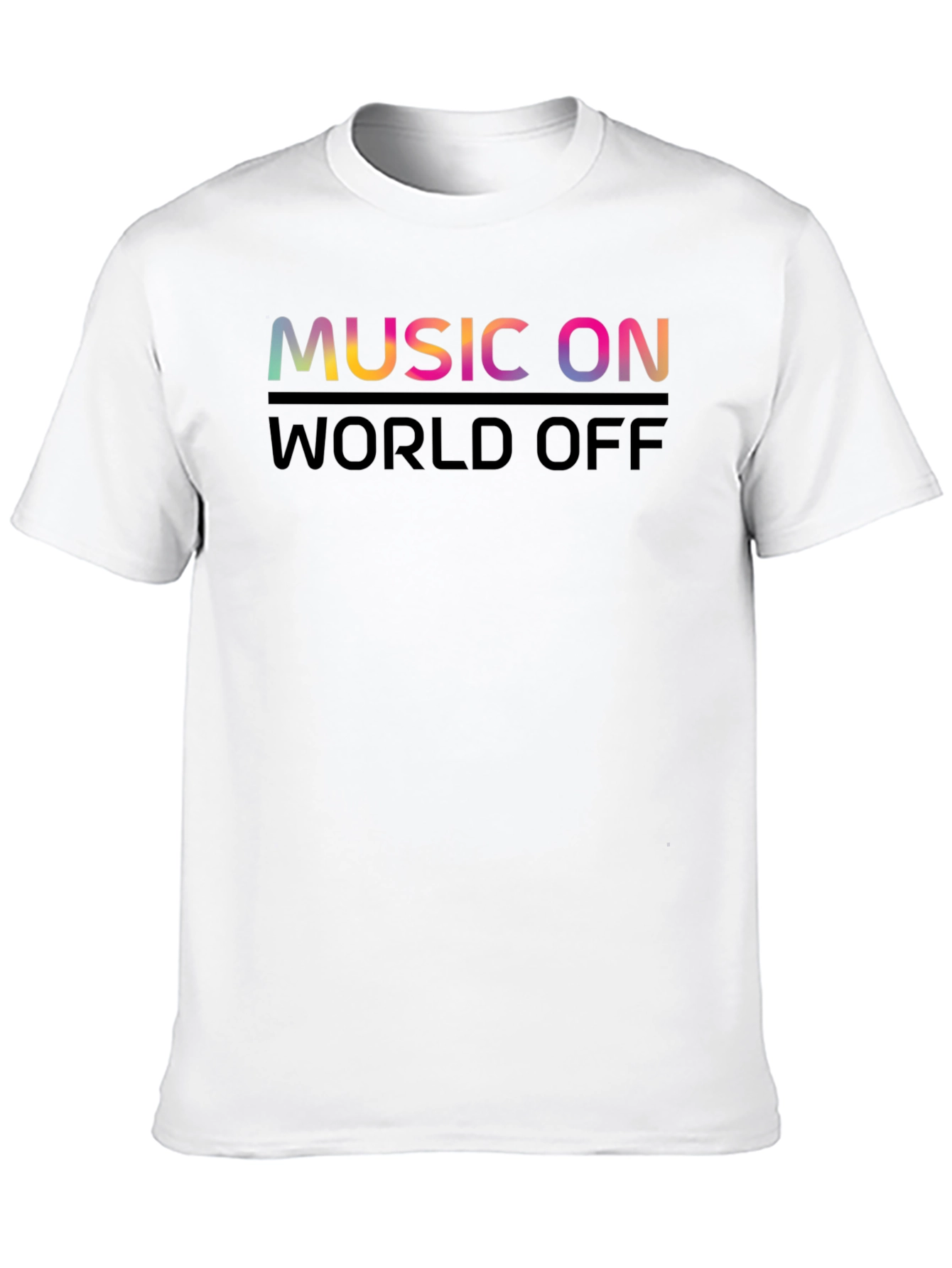 Black Music On World Off Graphic Tee view 10