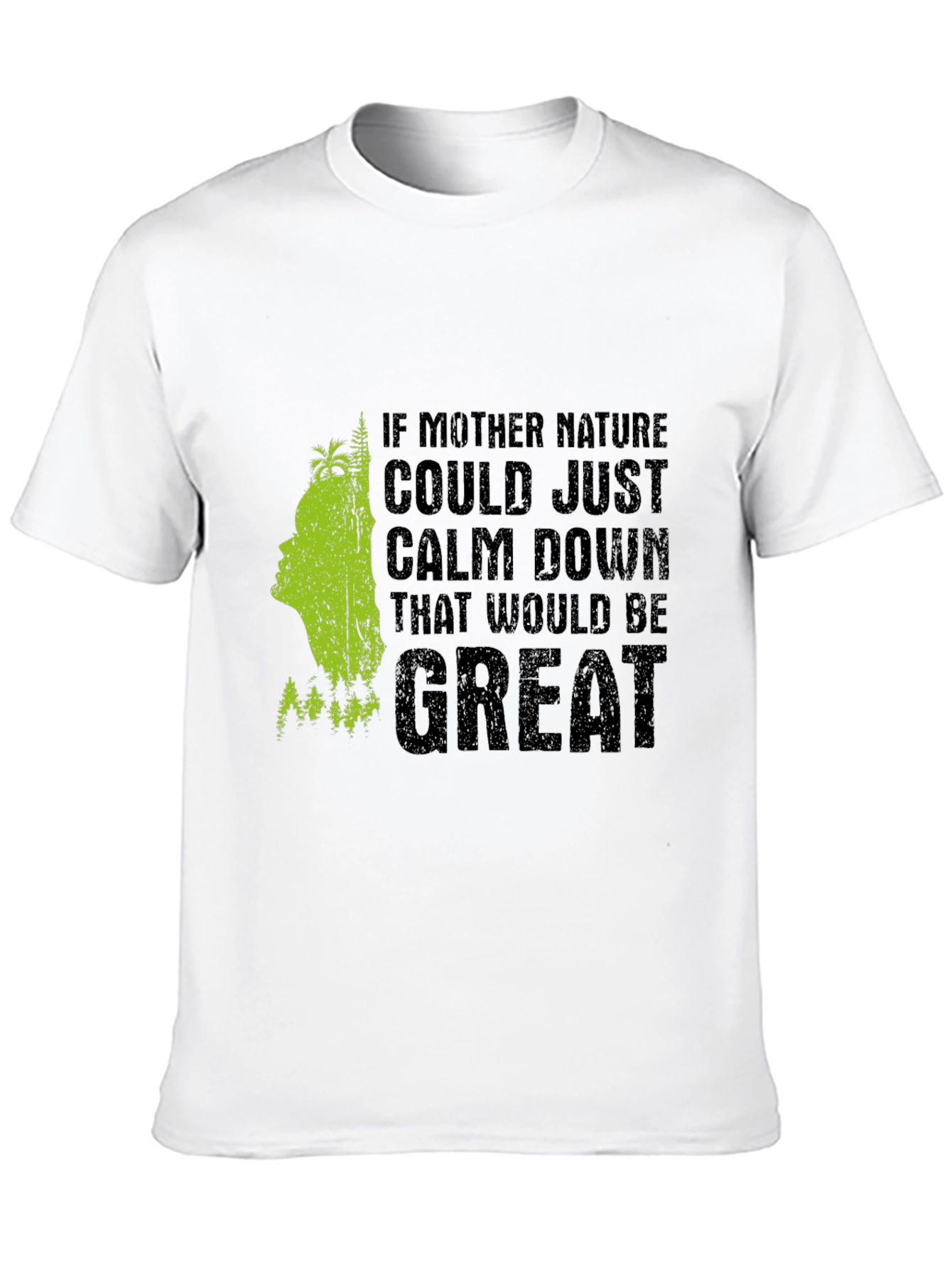 Black Mother Nature Sarcastic Graphic Tee - Black view 10