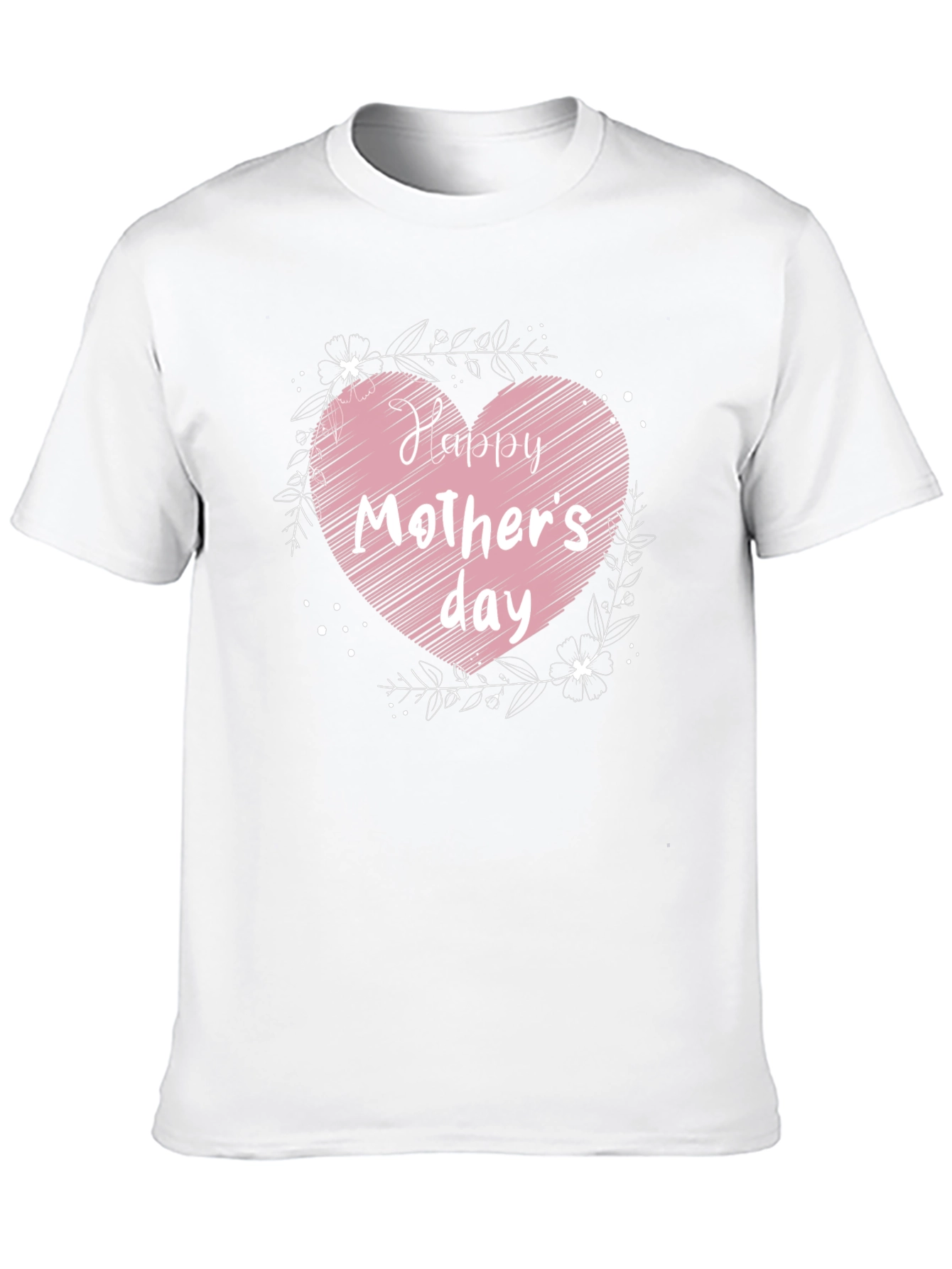 Black Happy Mother's Day Heart Graphic Tee view 10