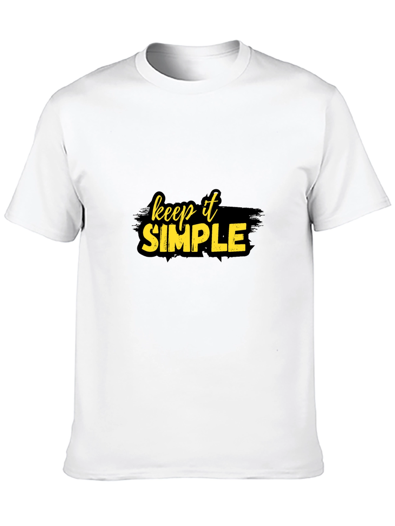 Black Keep It Simple Graphic T-Shirt view 10