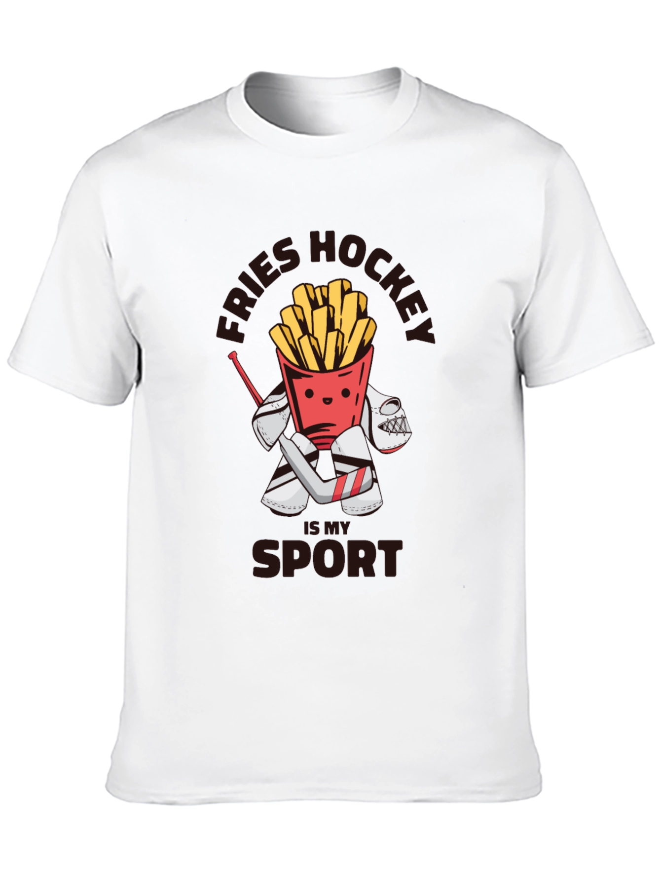 Black Fries Hockey My Sport Graphic T-Shirt view 10