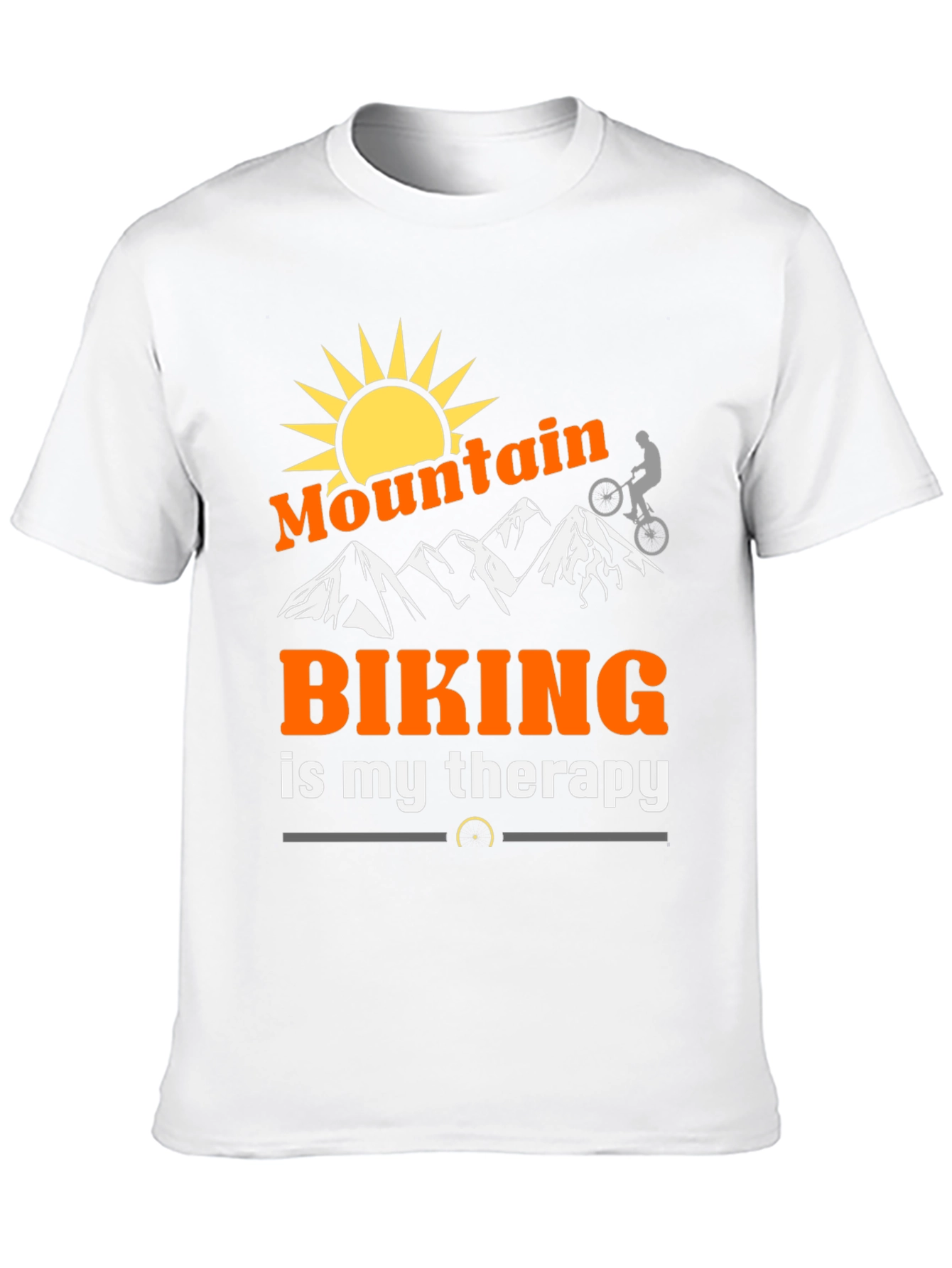 Black Mountain Biking Therapy T-Shirt view 10