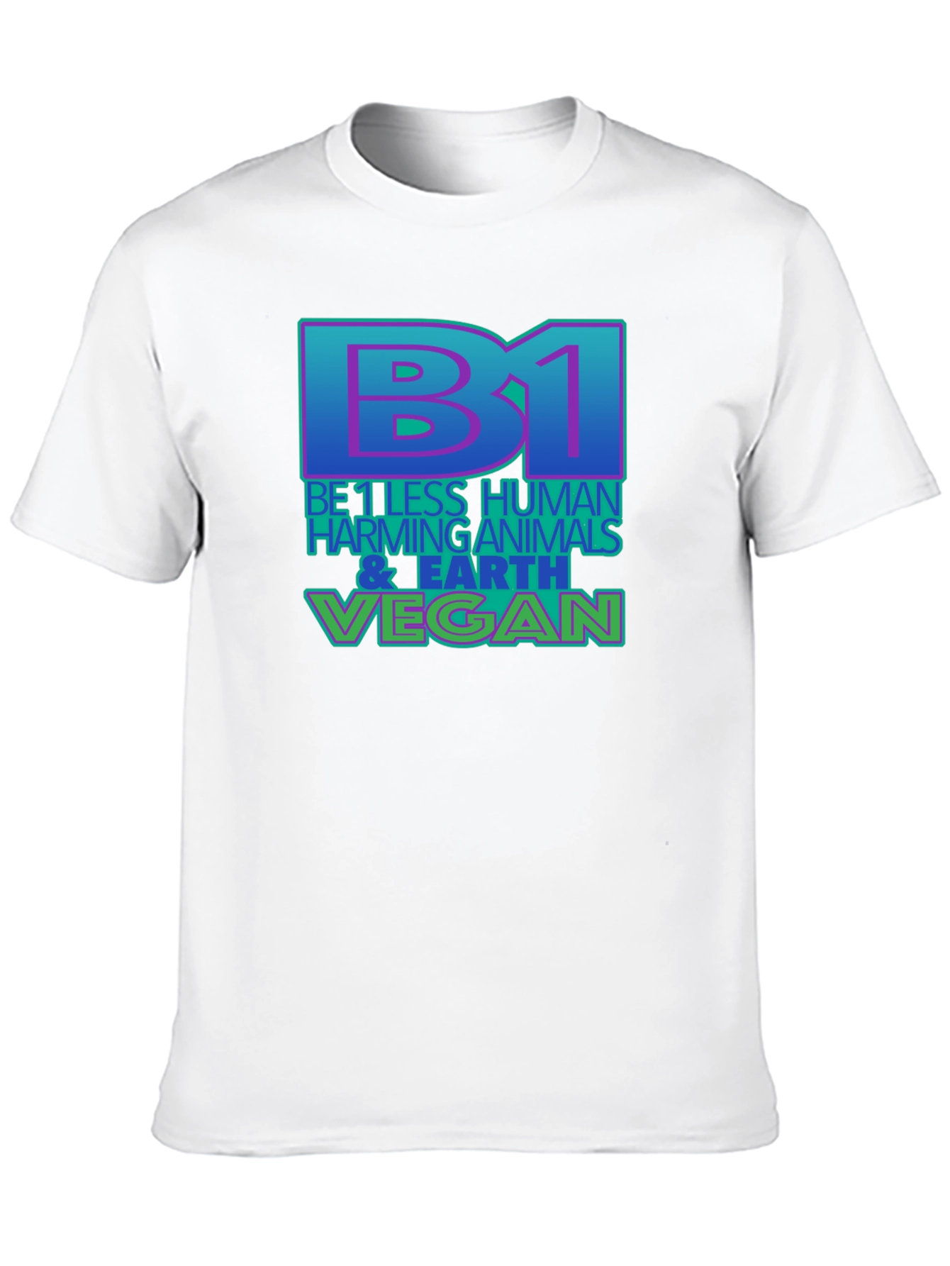 Black Be 1 Vegan T-Shirt - Black, Eco-Friendly view 10