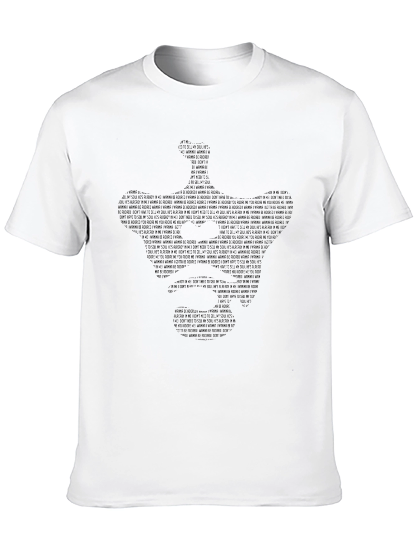 Black Typography Silhouette Tee - Express Yourself view 10