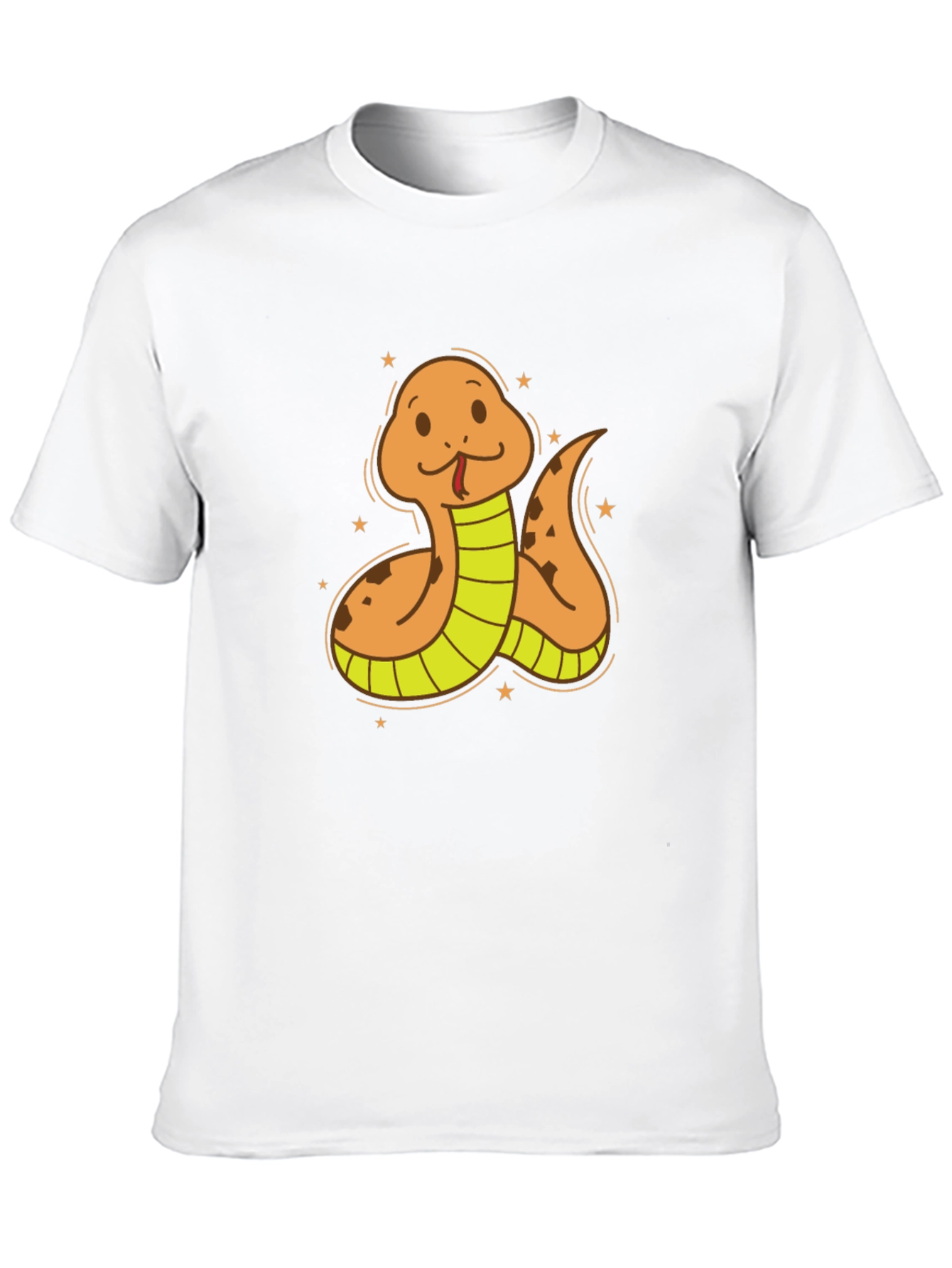 Black Cartoon Snake Graphic Tee - Soft Cotton Blend view 10