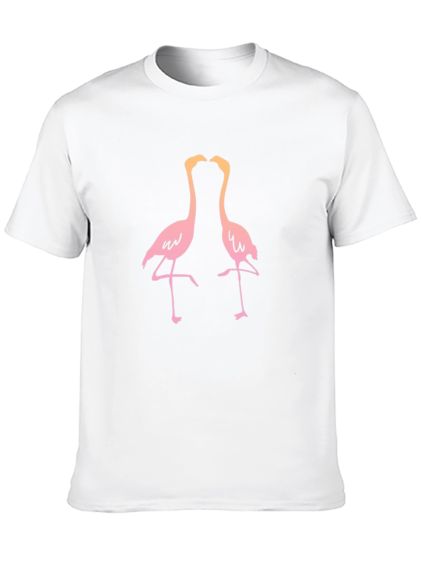 Black Flamingo Graphic Tee - Black Cotton Blend T-Shirt view 10