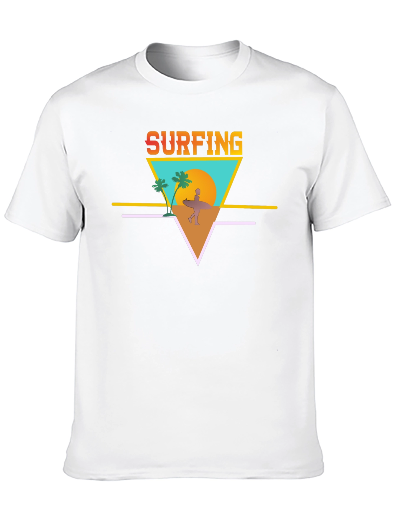 Black Surfing Graphic Tee - Retro Summer Vibes view 10