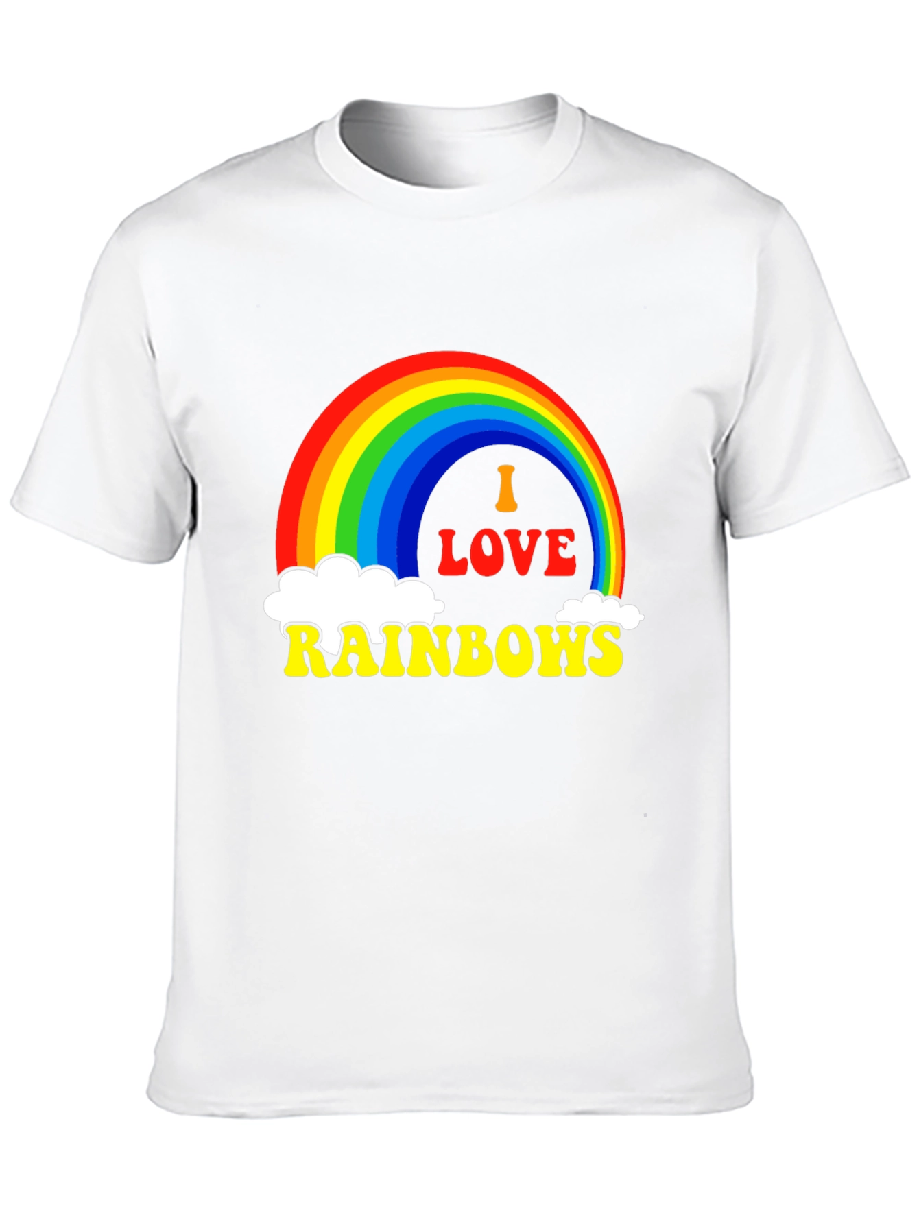 Black I Love Rainbows Graphic Tee - Black Pride T-Shirt view 10