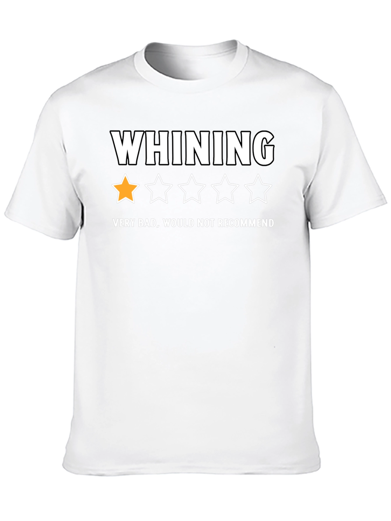 Black Whining One-Star T-Shirt - Very Bad, Would Not Recommend view 10