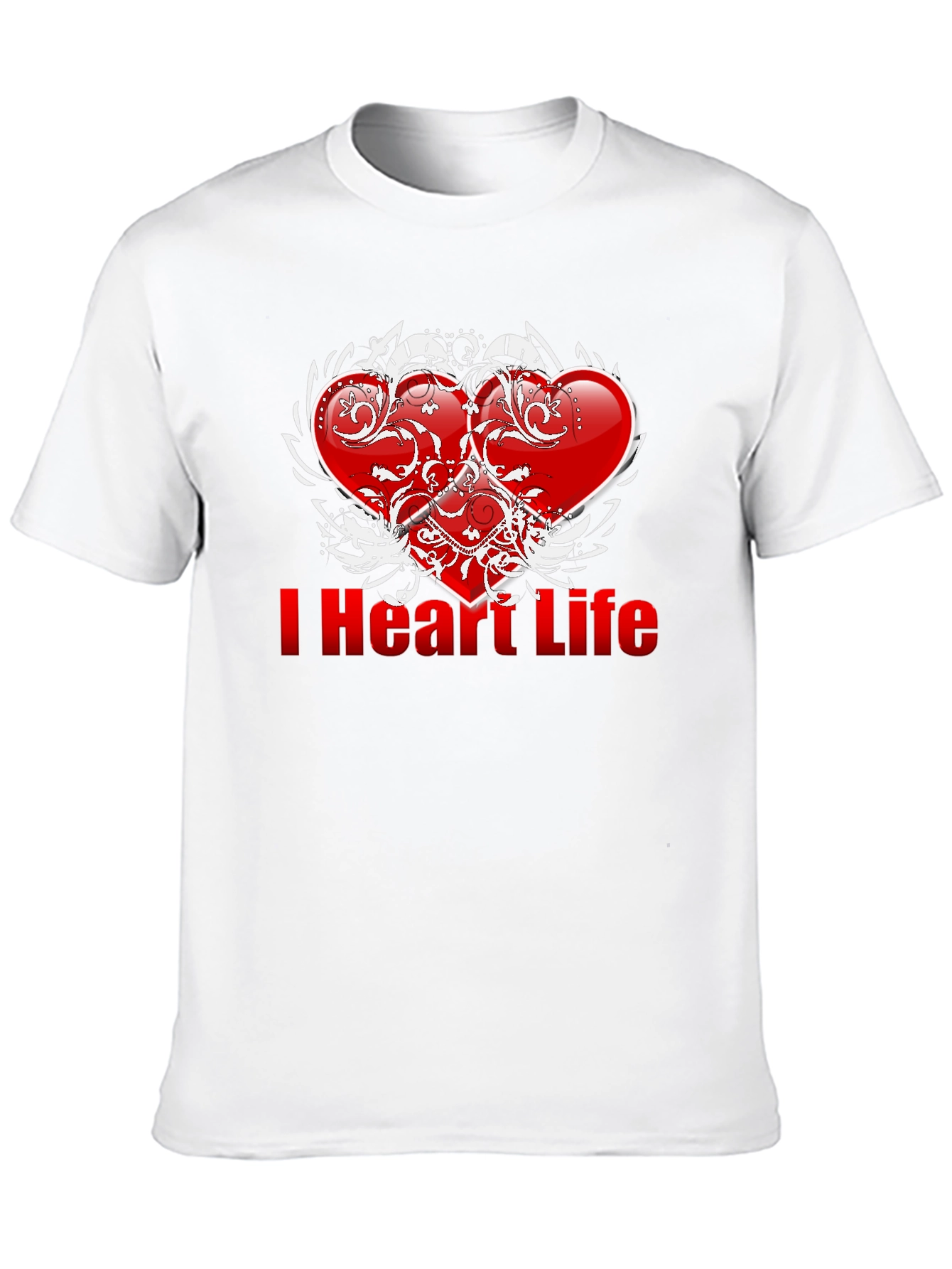 Black I Heart Life Graphic T-Shirt - Black view 10