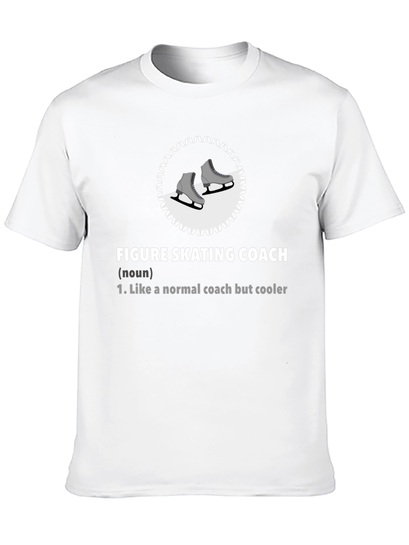Black Figure Skating Coach T-Shirt: Cool Coach Definition view 10