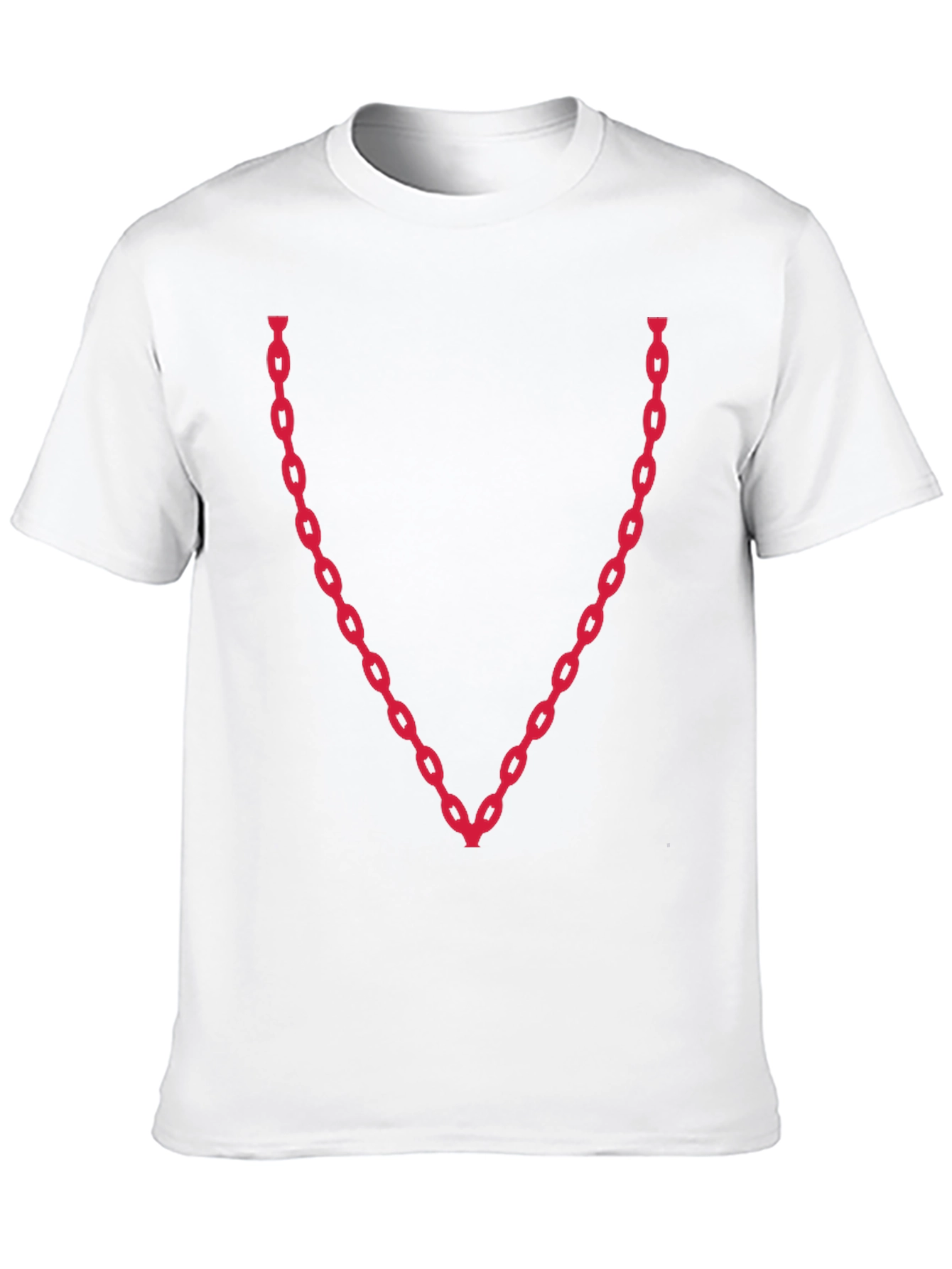 Black Chain V-Neck Graphic Tee - Bold & Stylish view 10