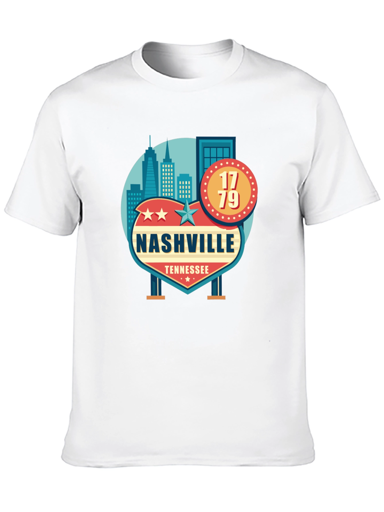 Nashville Tennessee Black T-Shirt - 10