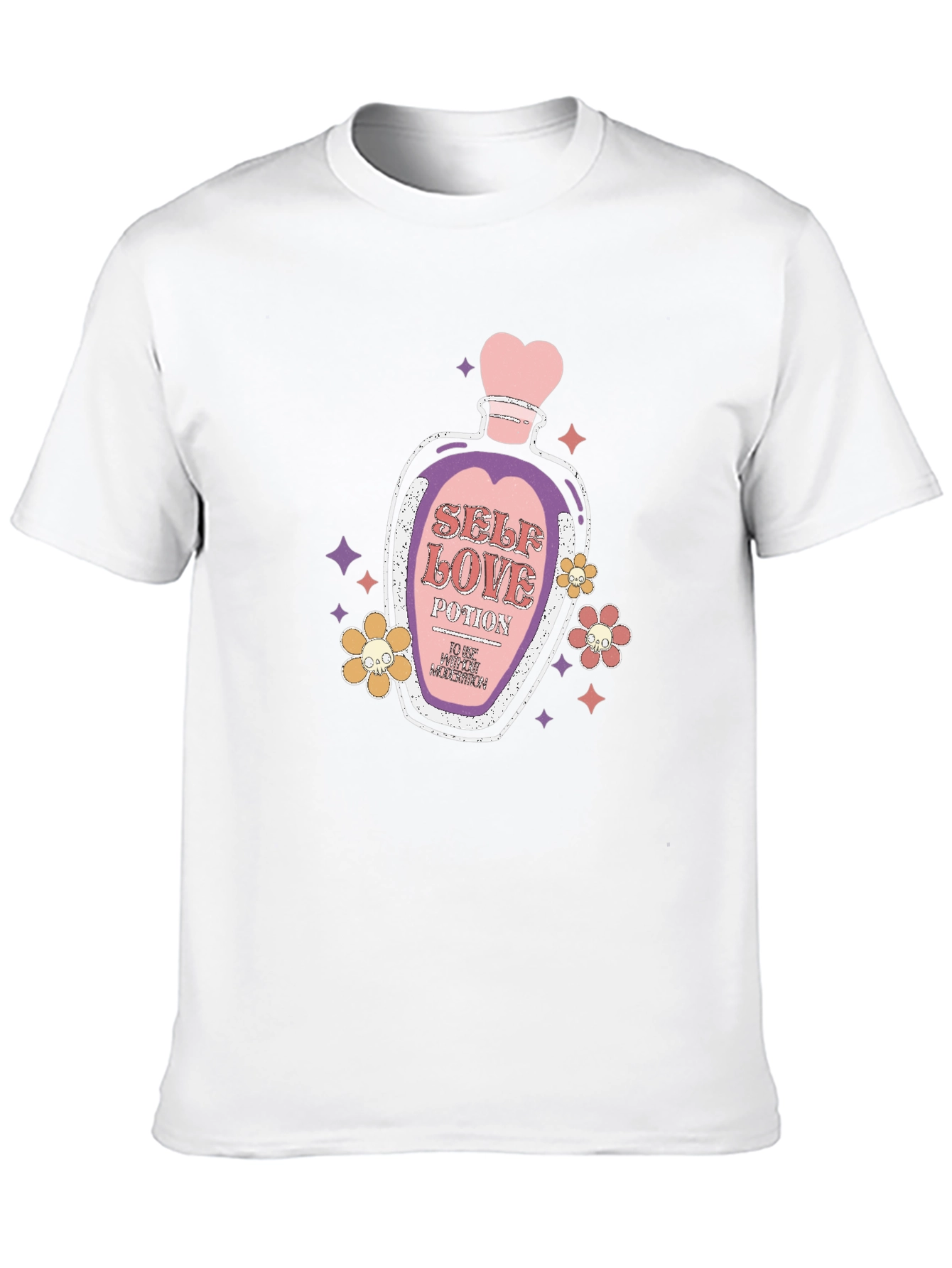 Black Self-Love Potion Graphic T-Shirt view 10