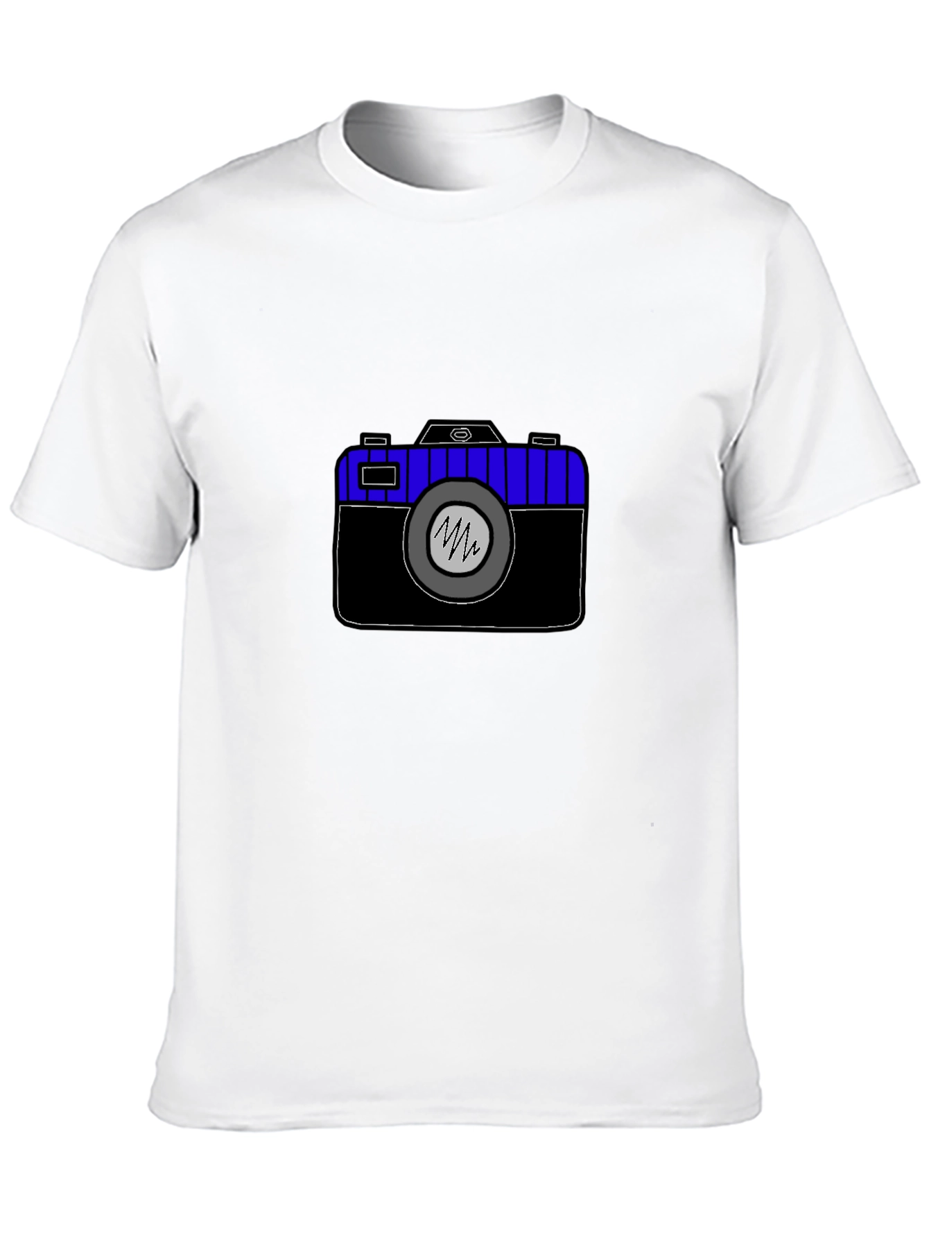 Black Camera Graphic Tee - Black Unisex T-Shirt view 10
