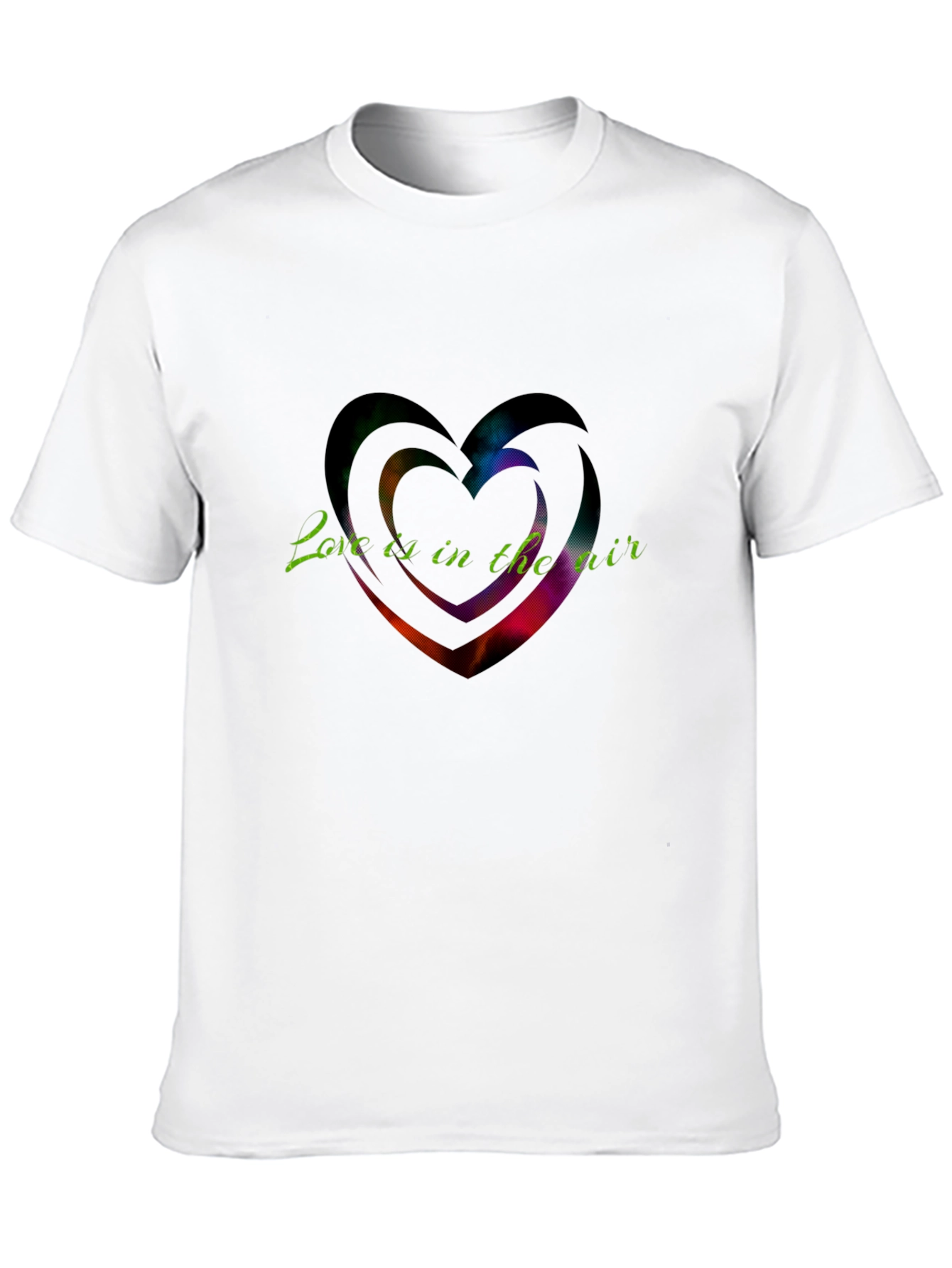 Black Love Is In The Air Graphic Tee view 10
