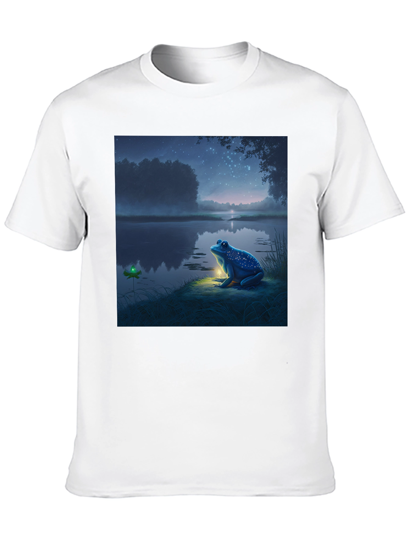 Black Night Frog Tee - Whimsical Graphic Print view 10