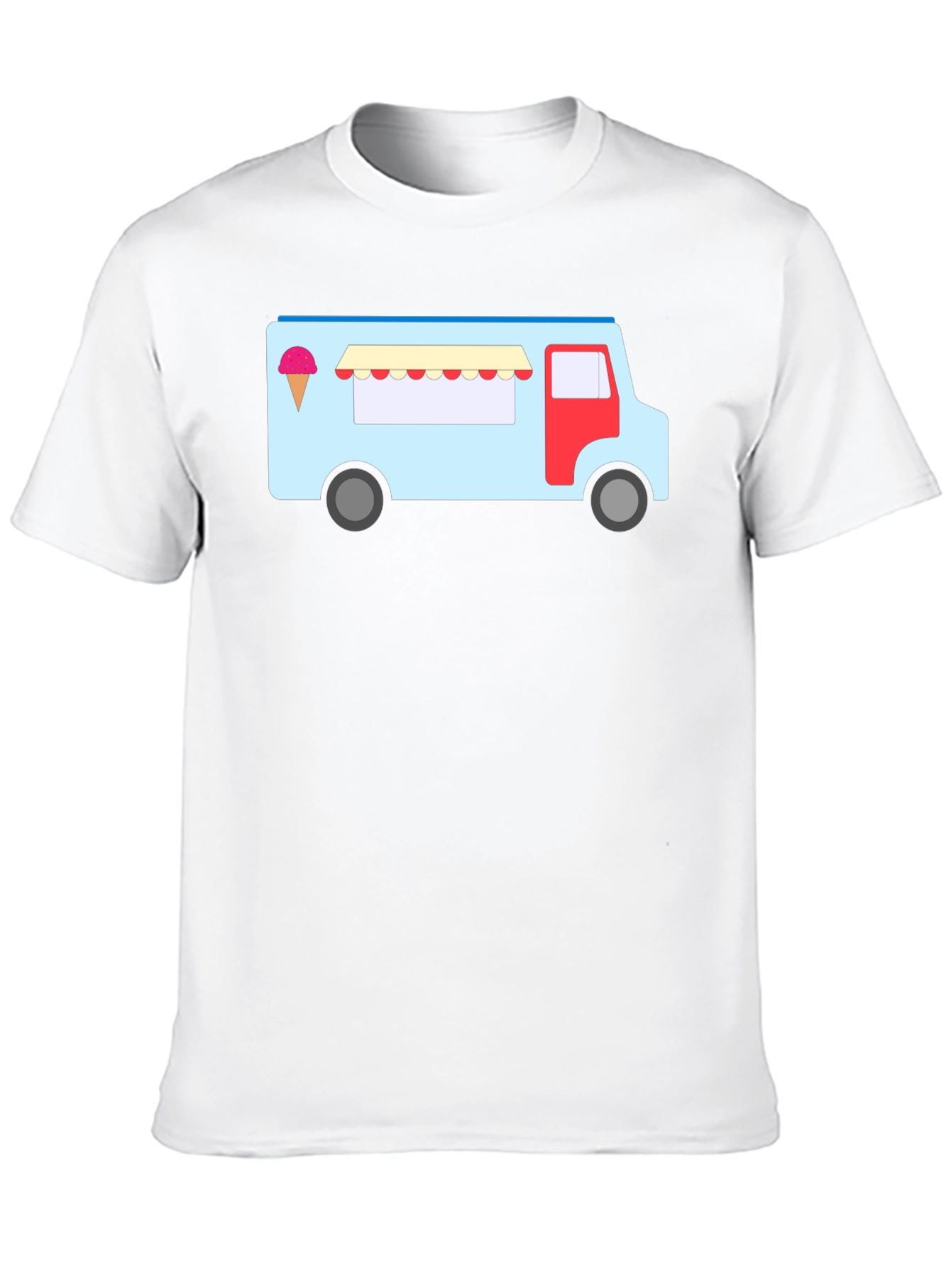 Black Ice Cream Truck Graphic Tee - Fun & Unique T-Shirt view 10